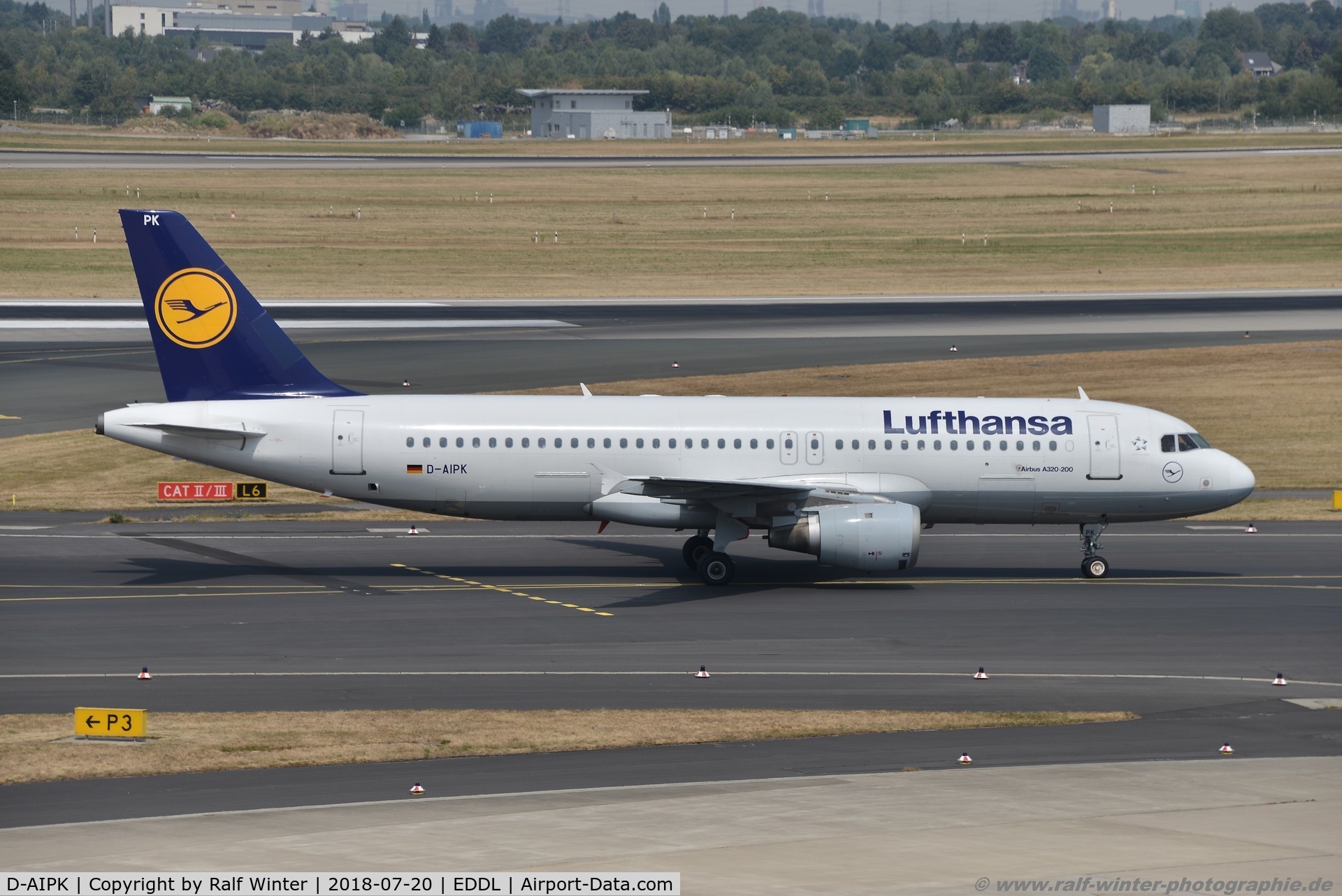 D-AIPK, 1989 Airbus A320-211 C/N 0093, Airbus A320-211 - LH DLH Lufthansa 'Wiesbaden' - 93 - D-AIPK - 20.07.2018 - DUS