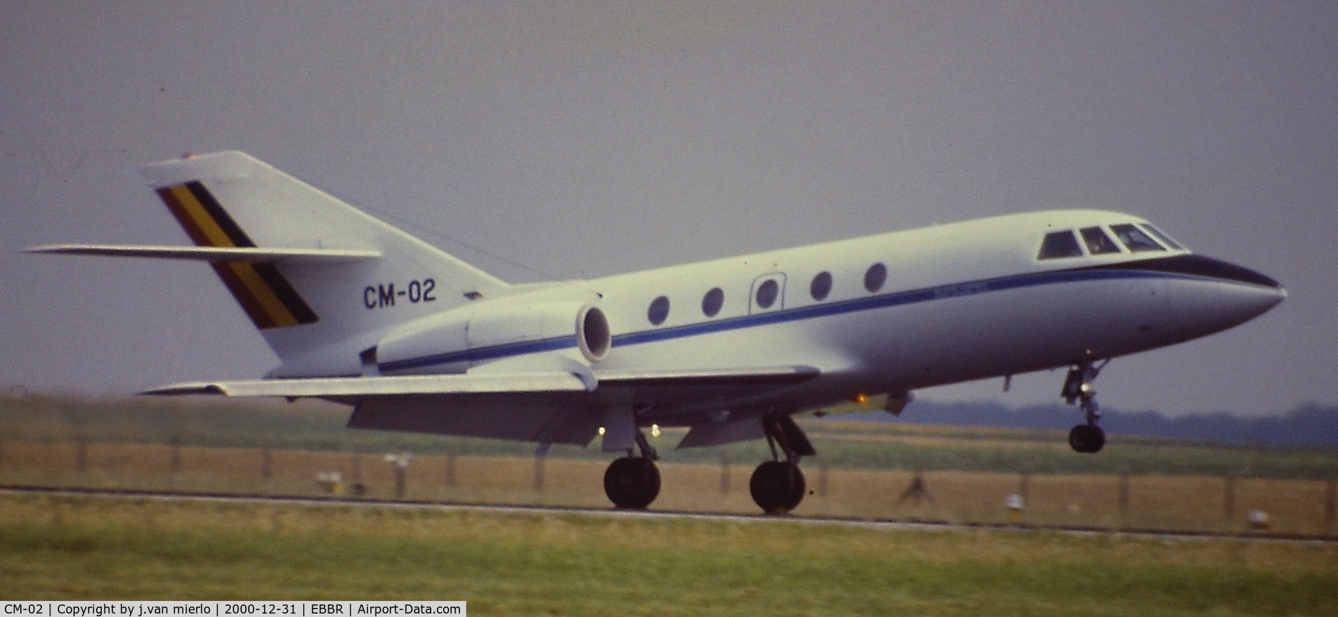 CM-02, 1973 Dassault Falcon (Mystere) 20E C/N 278, Landing 25L at Brussels