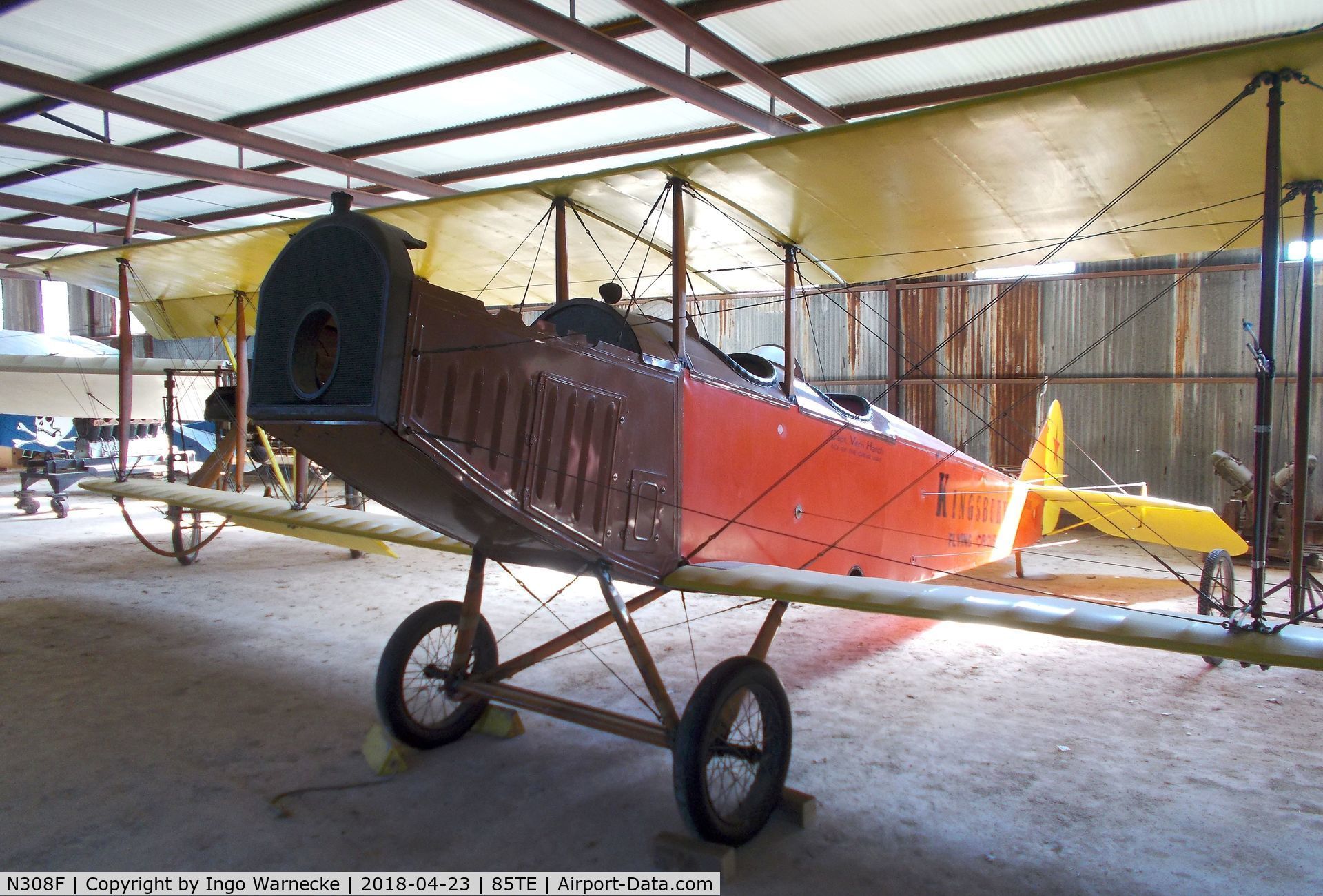 N308F, 2004 Curtiss JN-4C Jenny Replica C/N C-308, Curtiss JN-4C replica at the Pioneer Flight Museum, Kingsbury TX