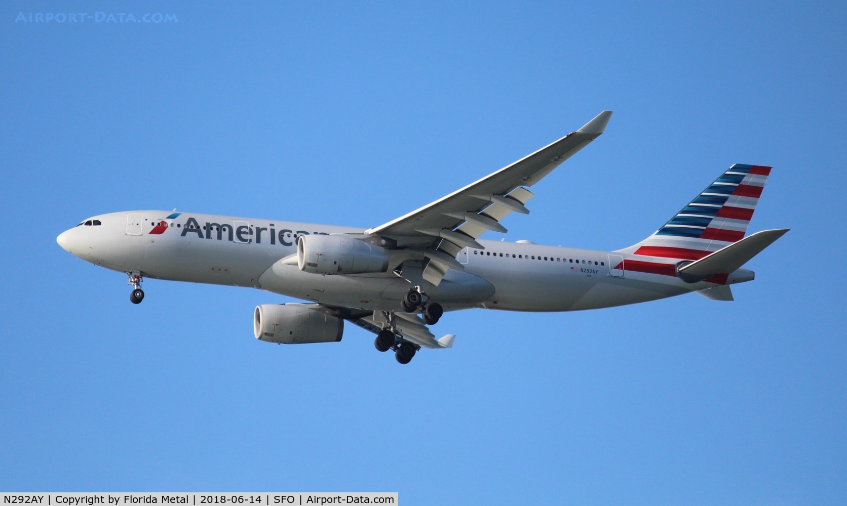 N292AY, 2014 Airbus A330-243 C/N 1512, American