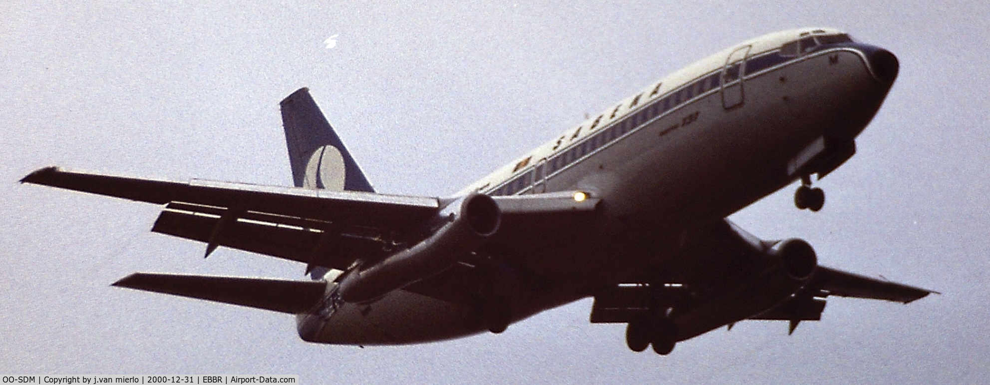 OO-SDM, 1975 Boeing 737-229 C/N 21137, Approaching 25L at Brussels