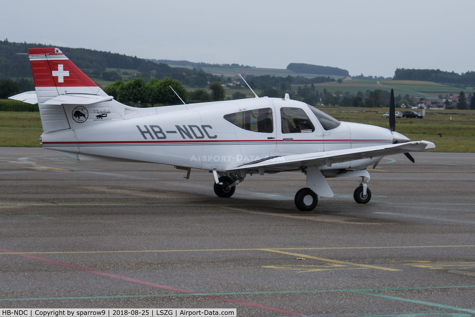 HB-NDC, 1992 Rockwell Commander 114B C/N 14550, At Grenchen