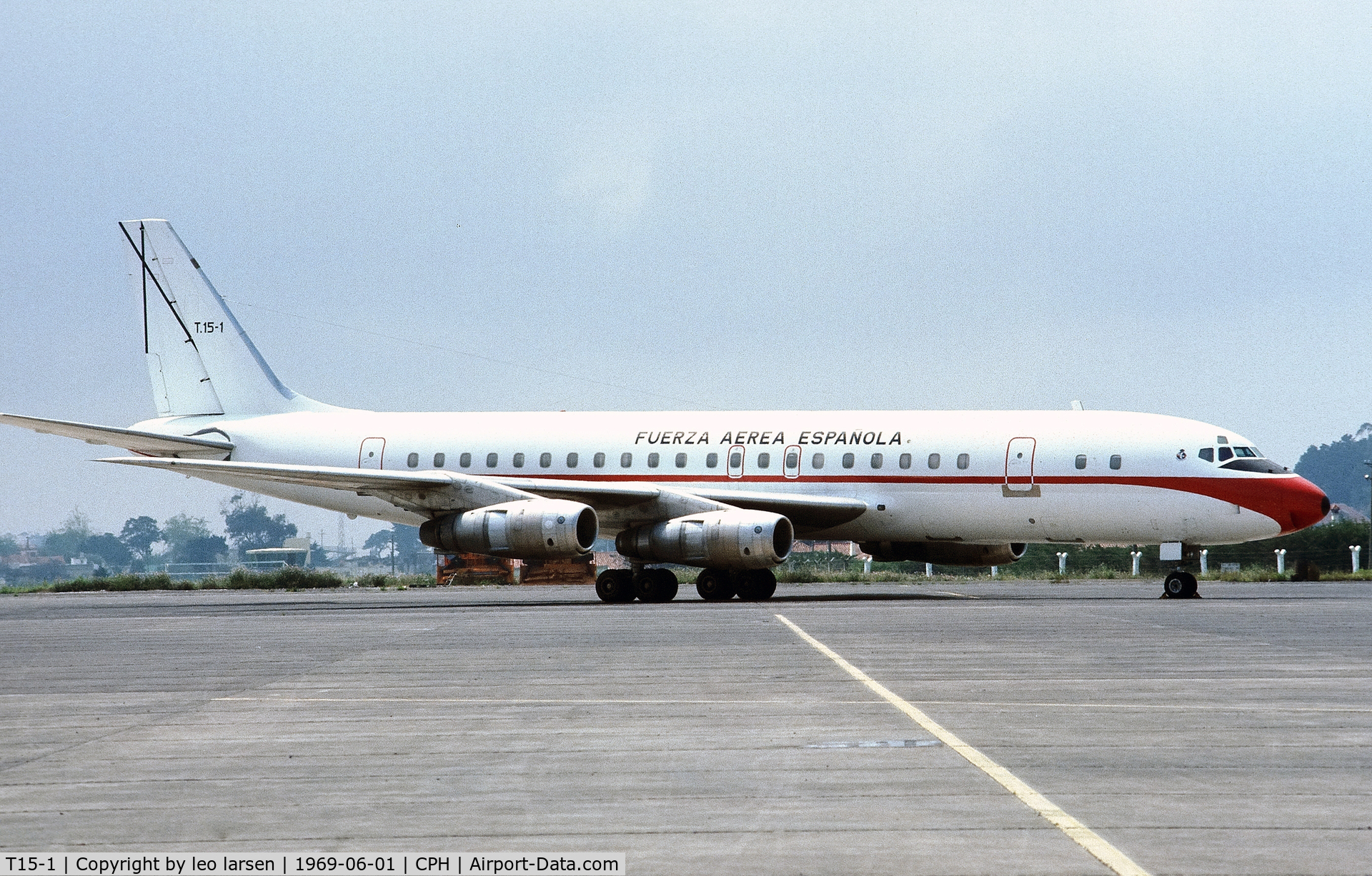 T15-1, 1966 Douglas DC-8-52 C/N 45814, Copenhagen 1.6.1969