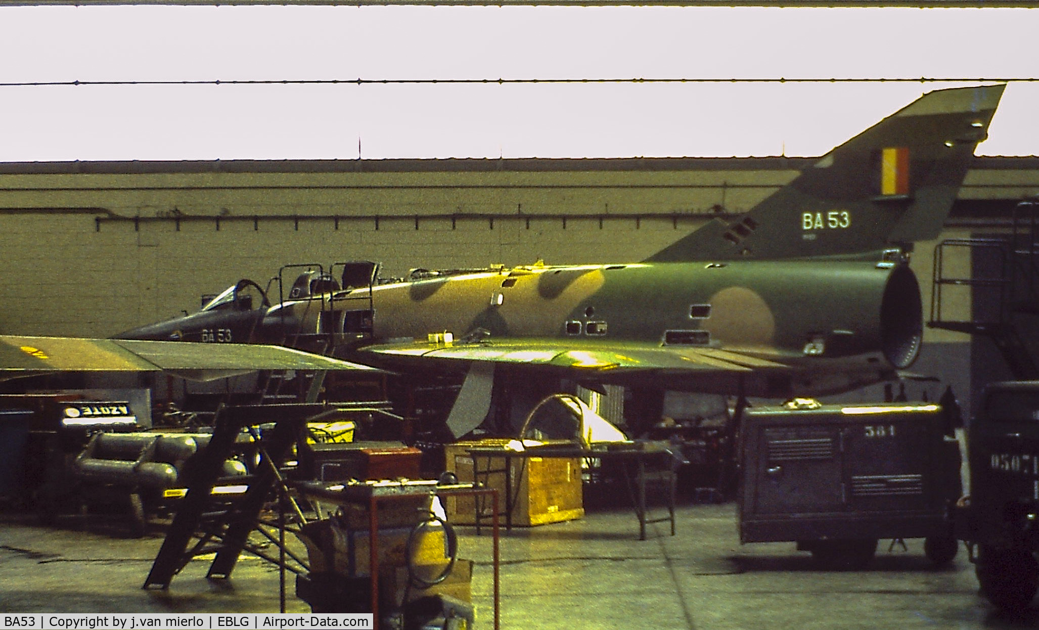 BA53, Dassault Mirage 5BA C/N 53, Maintenance Bierset Open Door '70s