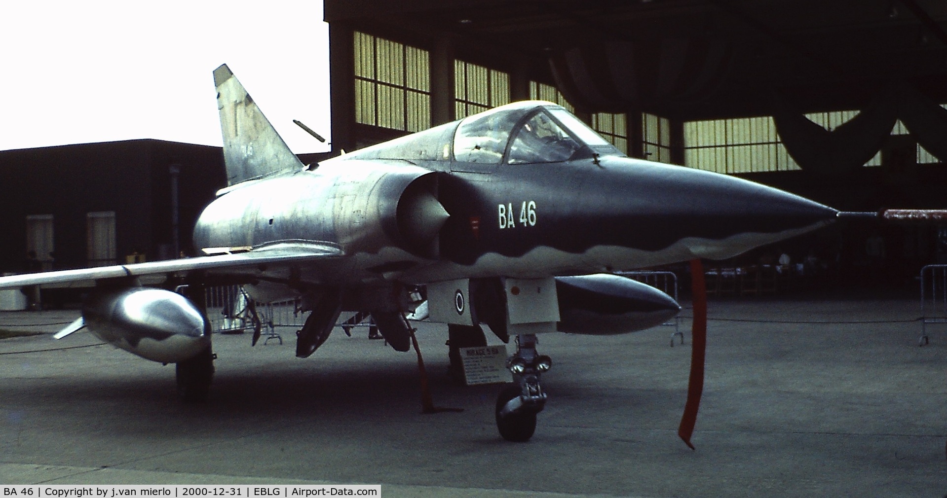 BA 46, SABCA Mirage 5BA C/N 46, Bierset AB Open Day'70s