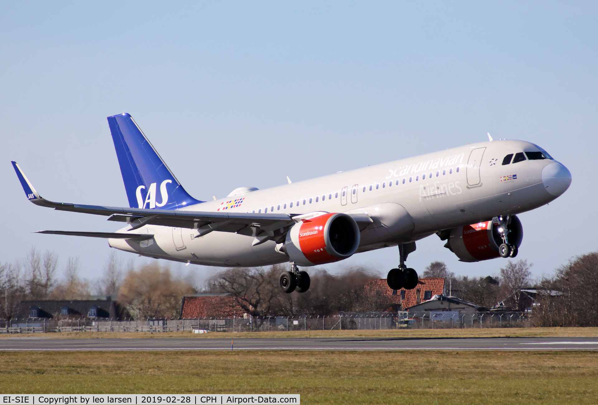 EI-SIE, 2018 Airbus A320-251N C/N 8058, Copenhagen 28.2.2019 L/D R-04L