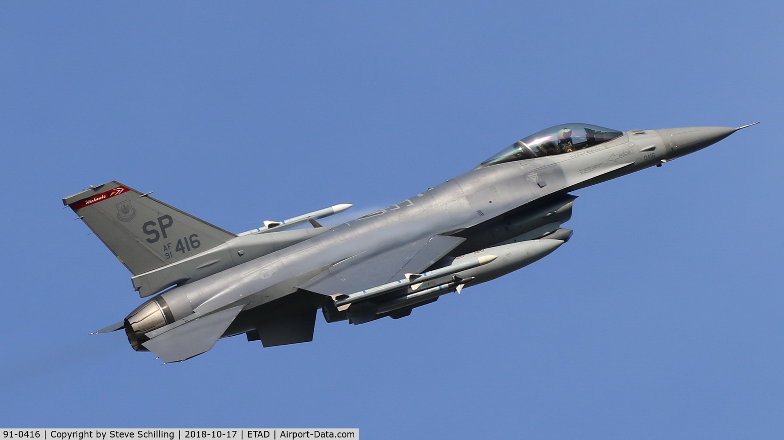 91-0416, 1994 General Dynamics F-16CJ Fighting Falcon C/N CC-114, Spangdahlem Air Base