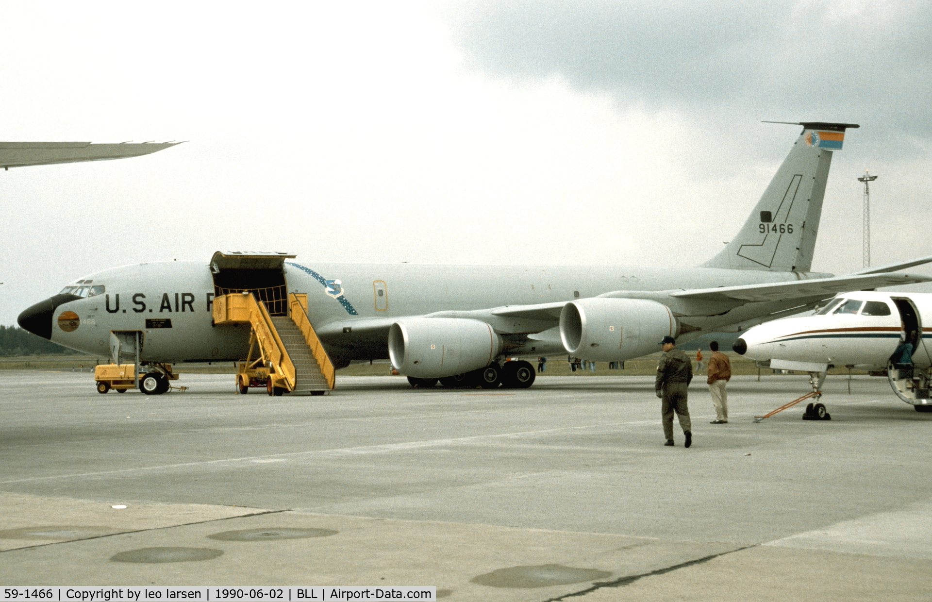 59-1466, 1959 Boeing KC-135R Stratotanker C/N 17954, Billund 2.6.1990