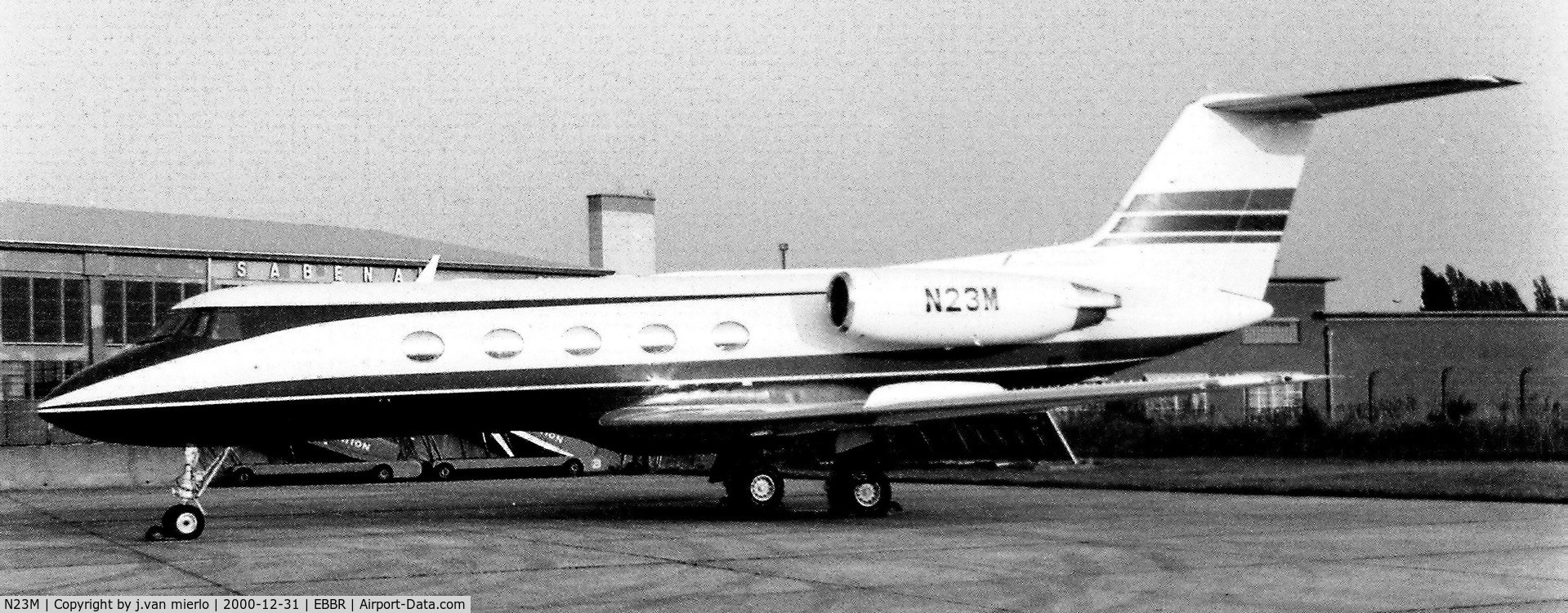 N23M, 1971 Grumman G-1159 Gulfstream II C/N 105, Brussels G.A.T.