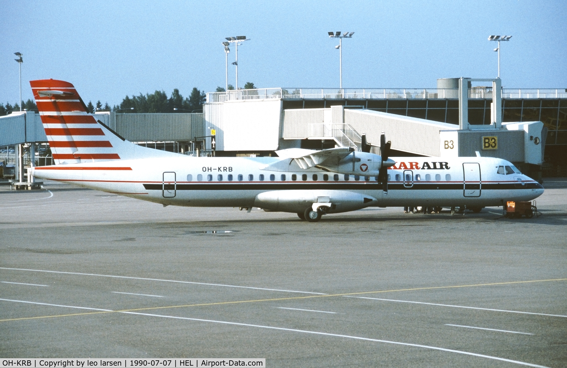 OH-KRB, 1989 ATR 72-201 C/N 140, Helsinki 7.7.1990