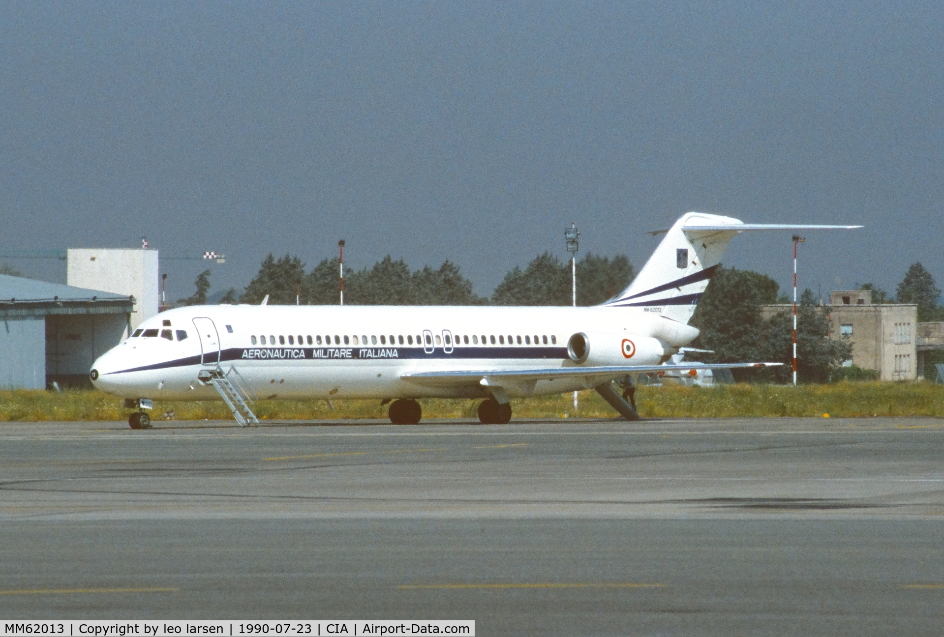 MM62013, 1974 Douglas DC-9-32 C/N 47600, Rome Ciampino 23.7.1990