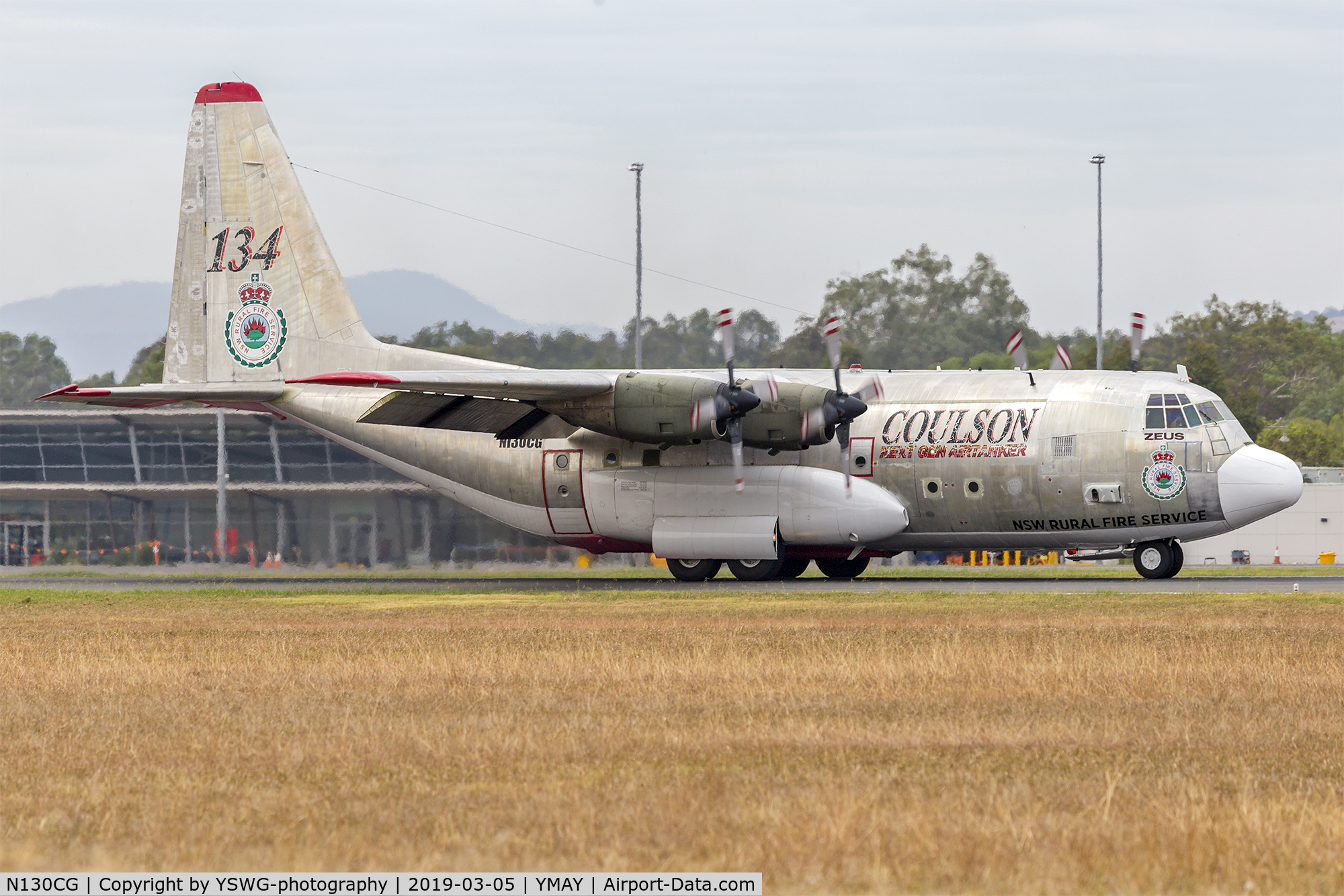 N130CG, 1981 Lockheed EC-130Q Hercules C/N 382-4904, Coulson Aviation (N130CG) Lockheed EC-130Q Hercules at Albury Airport