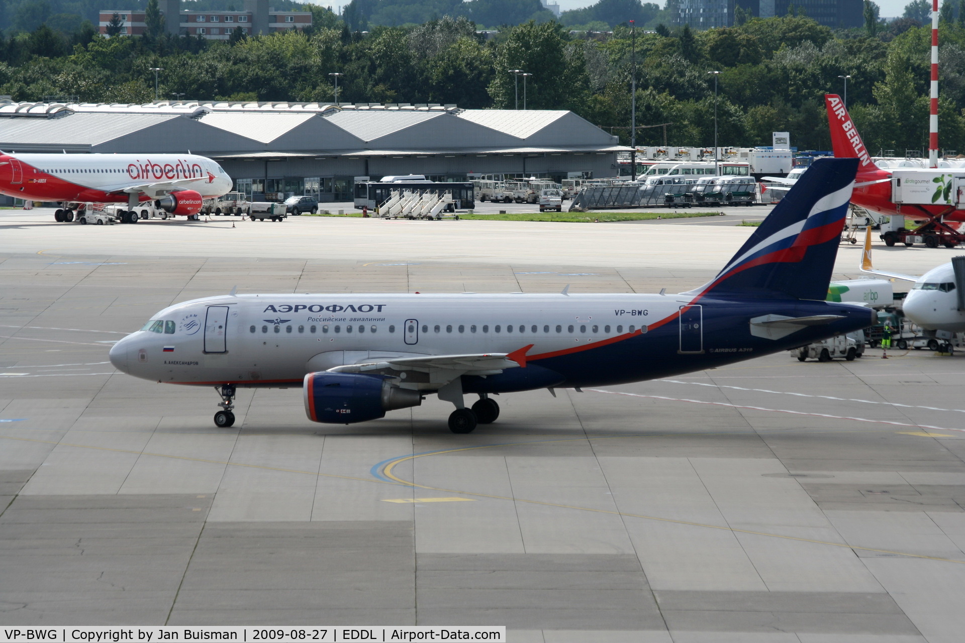 VP-BWG, 2003 Airbus A319-111 C/N 2093, Aeroflot