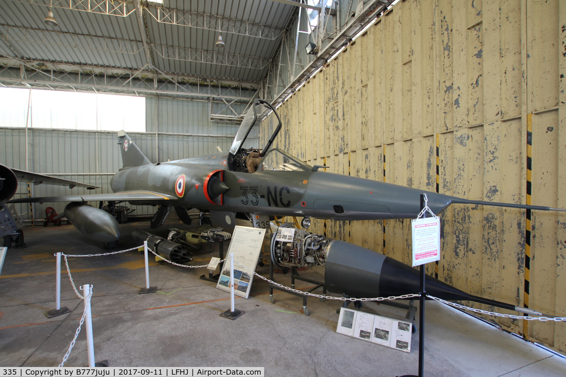 335, Dassault Mirage IIIR C/N 335, Musée de l'Aviation Clément Ader