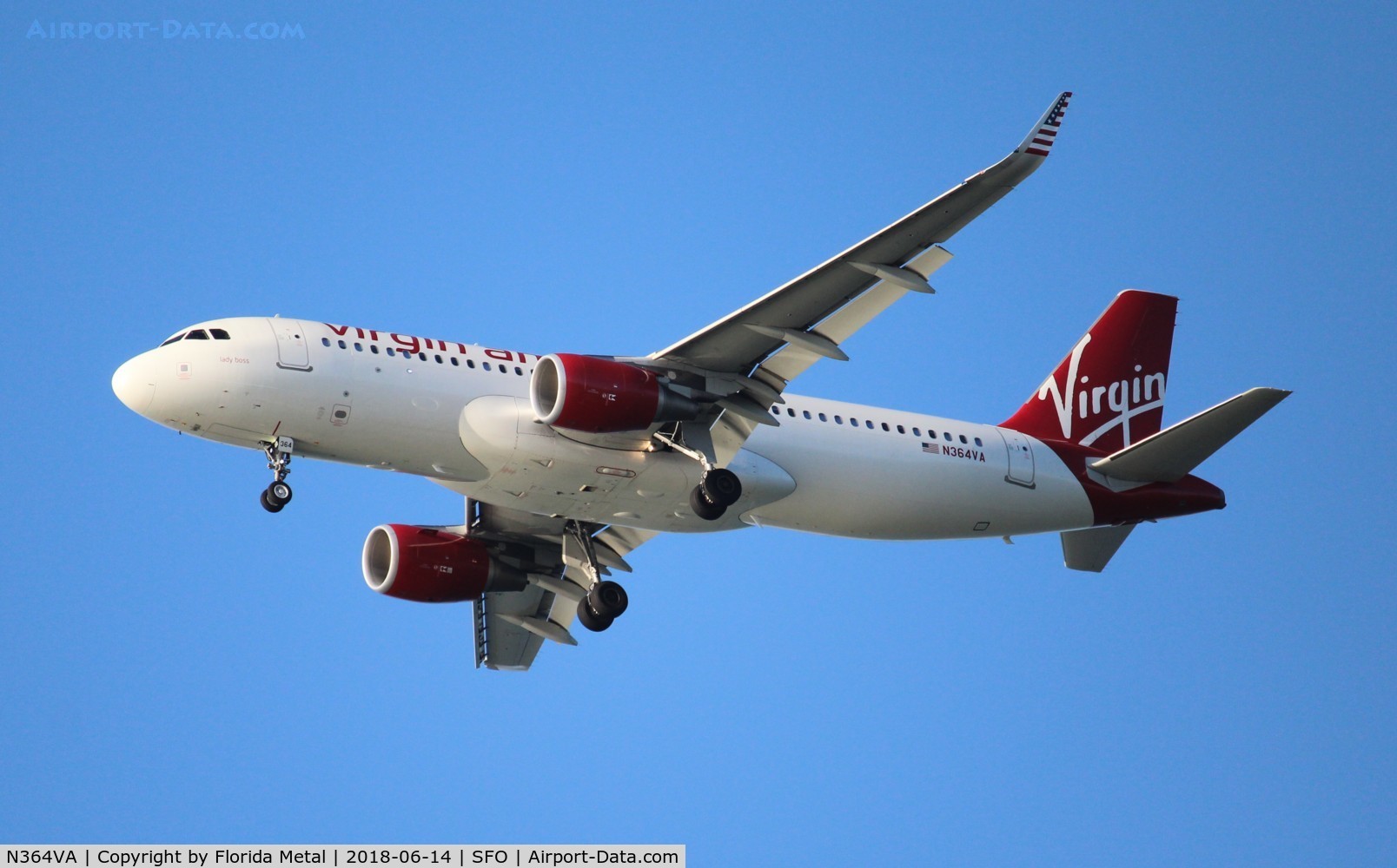 N364VA, 2016 Airbus A320-214 C/N 7138, Virgin America