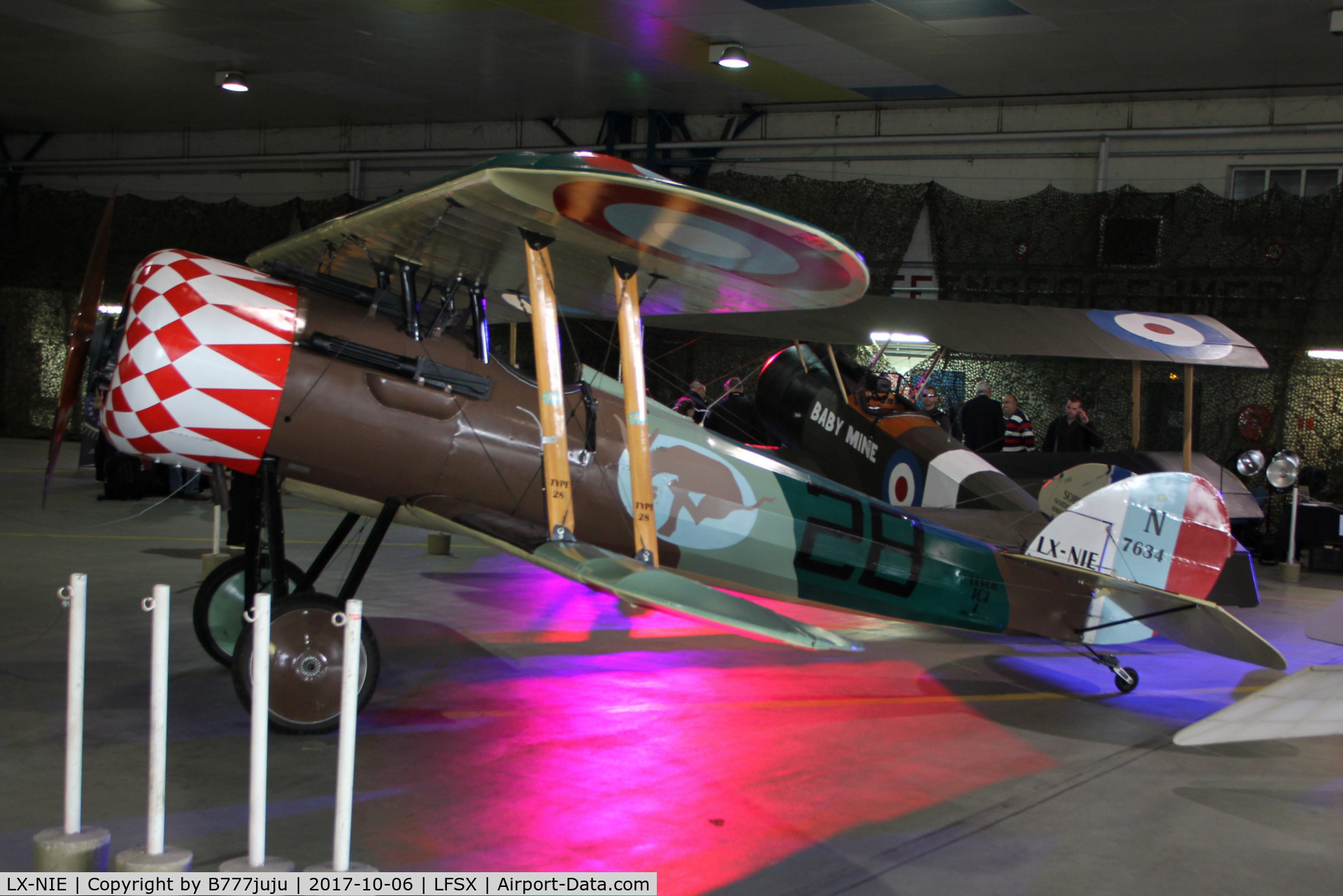 LX-NIE, 2011 Nieuport 28 C.1 Replica C/N 100, Centenaire de la mort du Cne Guynemer