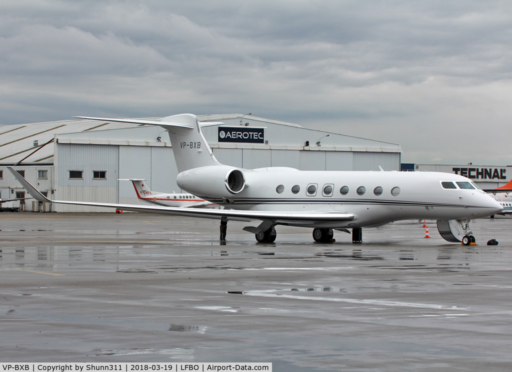 VP-BXB, 2018 Gulfstream G-VI (G650ER) C/N 6296, Parked at tha General Aviation area...