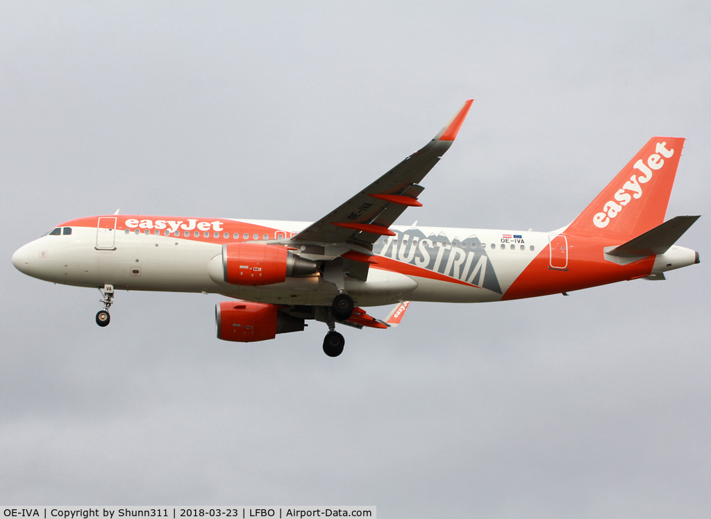 OE-IVA, 2015 Airbus A320-214 C/N 6970, Landing rwy 32L with Austria c/s