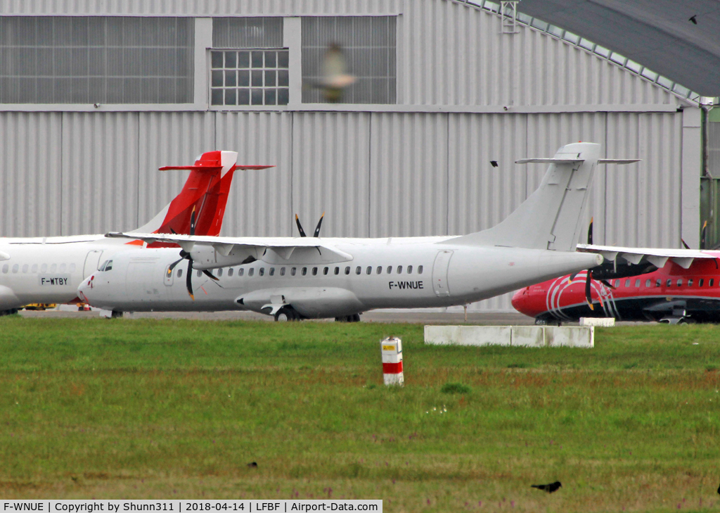 F-WNUE, 2013 ATR 72-600 (72-212A) C/N 1076, Still parked but in all white...