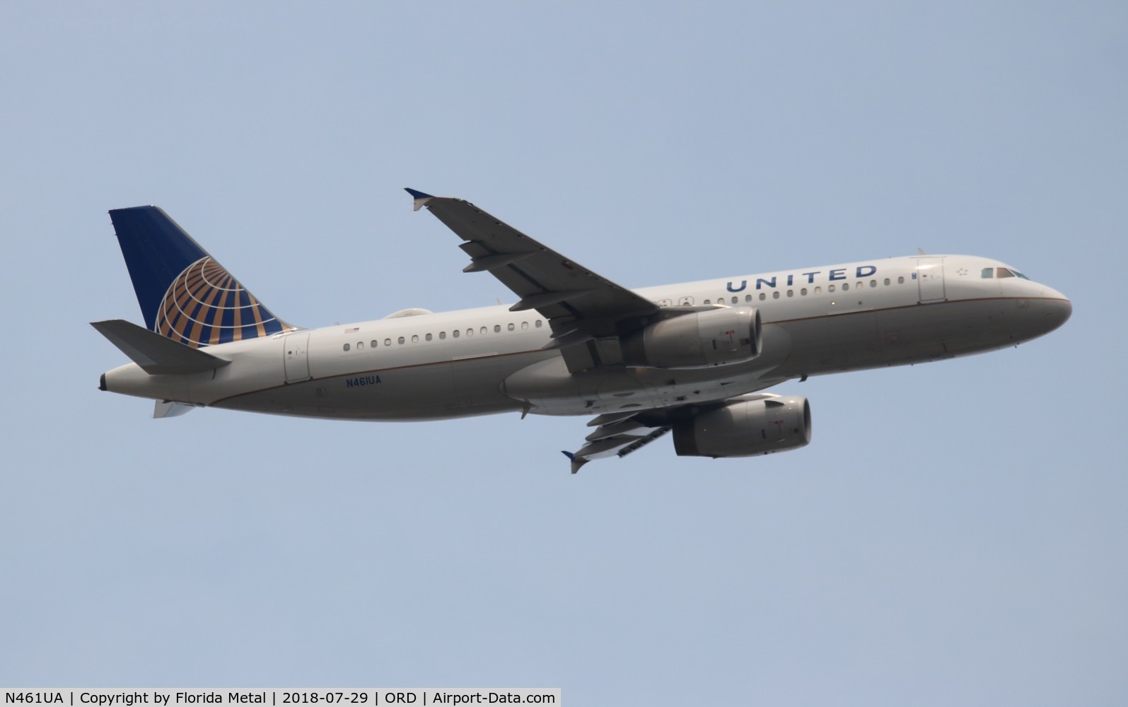 N461UA, 2000 Airbus A320-232 C/N 1266, United