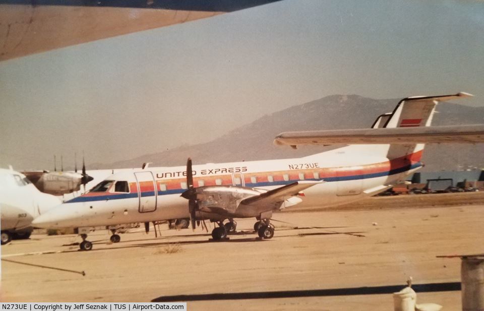 N273UE, 1987 Embraer EMB-120RT Brasilia C/N 120046, Tucson, Az. back in 1995