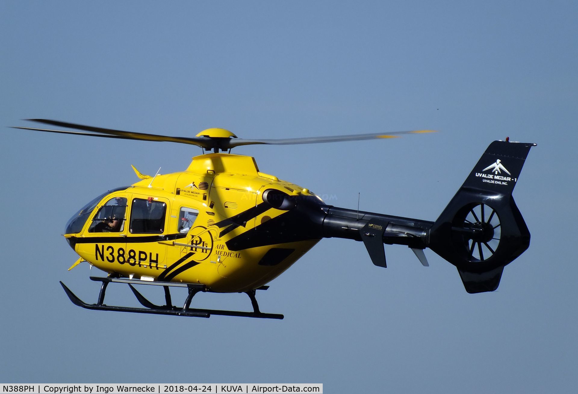 N388PH, 2008 Eurocopter EC-135P-2+ C/N 0701, Eurocopter EC135P2+ at Garner Field airport, Uvalde TX