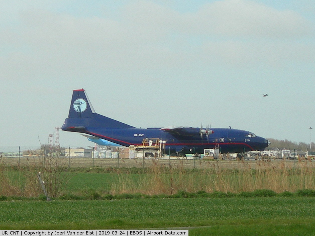 UR-CNT, 1971 Antonov An-12BK C/N 00347505, Parked for cargo operations