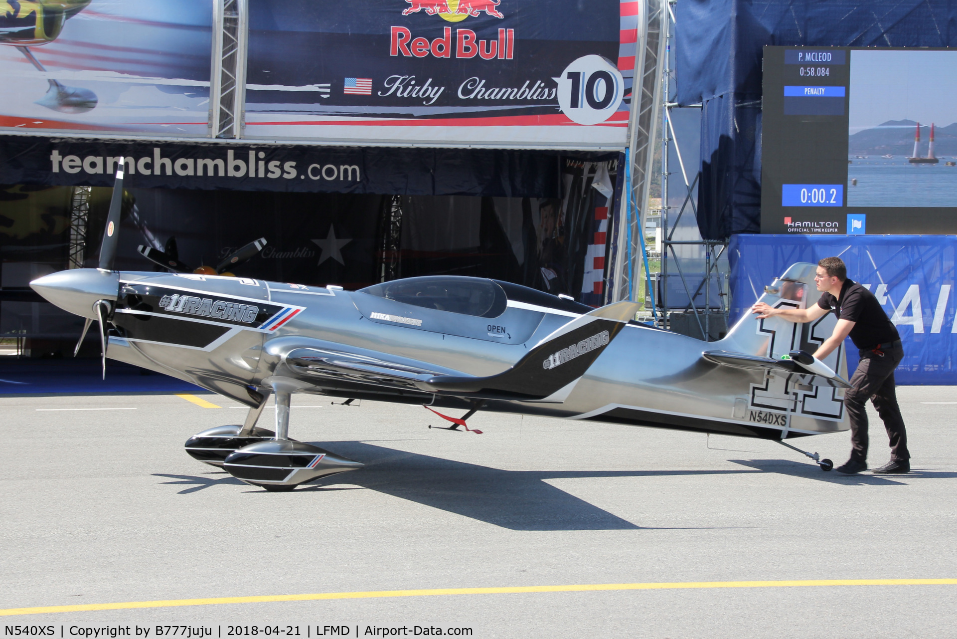 N540XS, 2008 MX Aircraft MXS C/N 2, Rad Bull Air Race Cannes