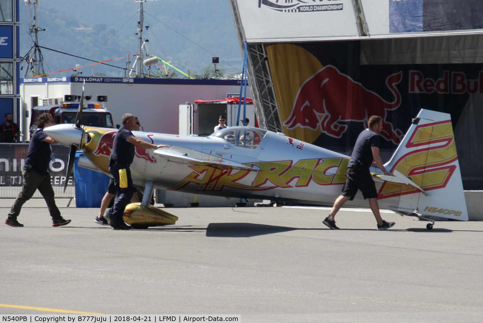N540PB, 2006 Zivko Edge 540 C/N 0038A, Red Bull air Race Cannes 2018