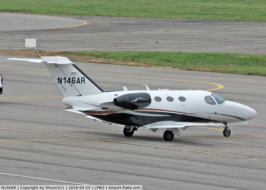 N146AR, 2012 Cessna 510 Citation Mustang C/N 510-0413, Parked at the General Aviation area...