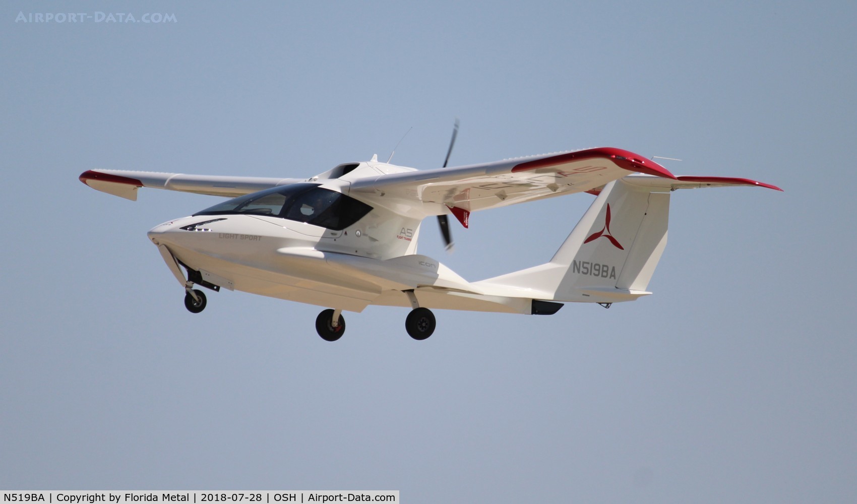 N519BA, 2016 ICON Aircraft A5 C/N 00013, Icon A5