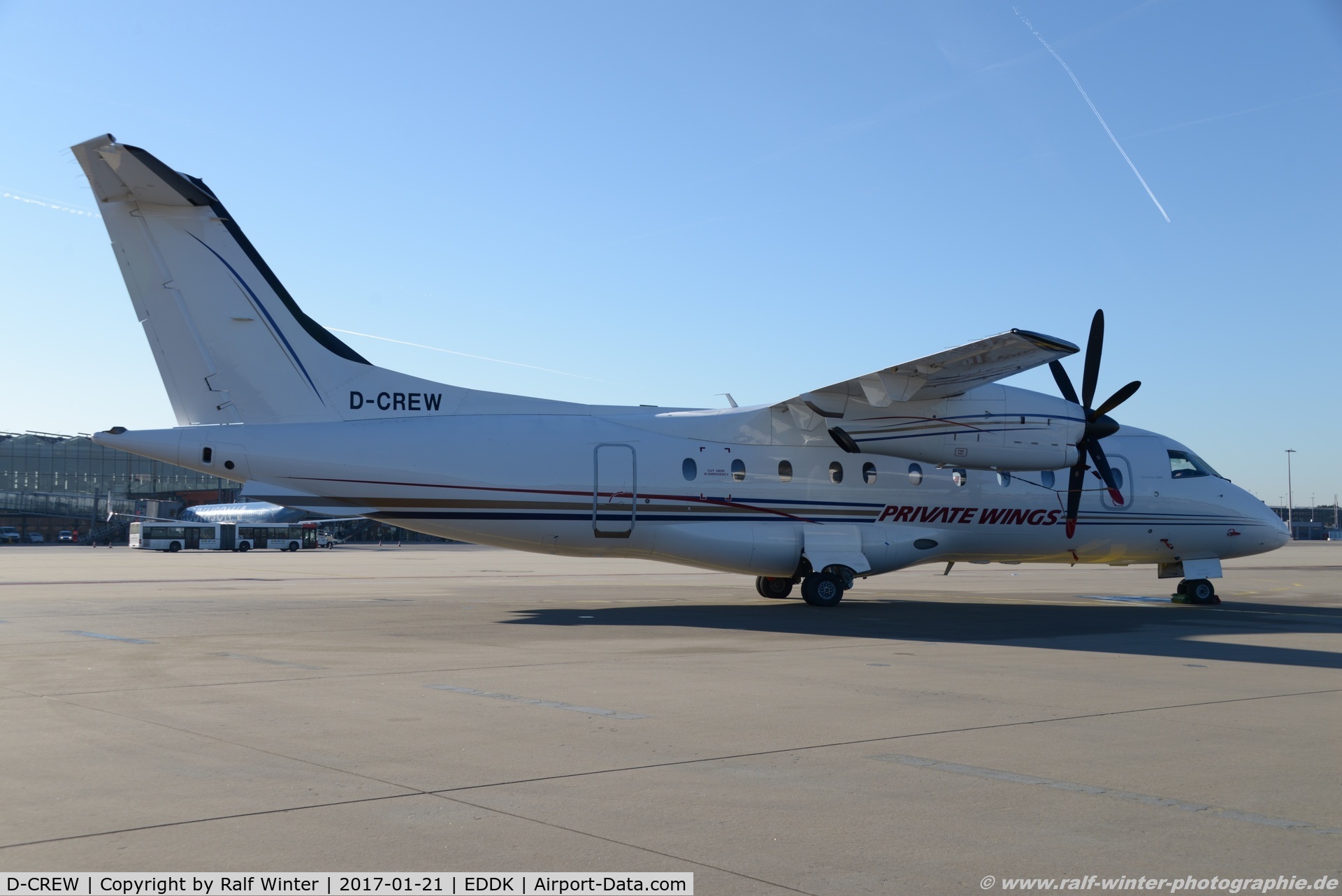 D-CREW, 1999 Dornier 328-110 C/N 3113, Dornier Do-328-110 - 8W PWF Private Wings Flugcharter - 3113 - D-CREW - 21.01.2017 - CGN
