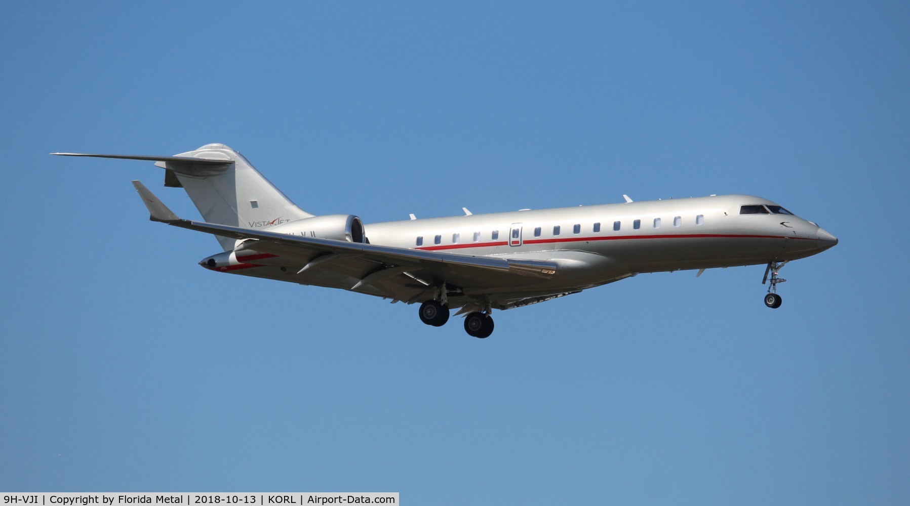 9H-VJI, 2013 Bombardier BD-700-1A10 Global 6000 C/N 9593, VistaJet