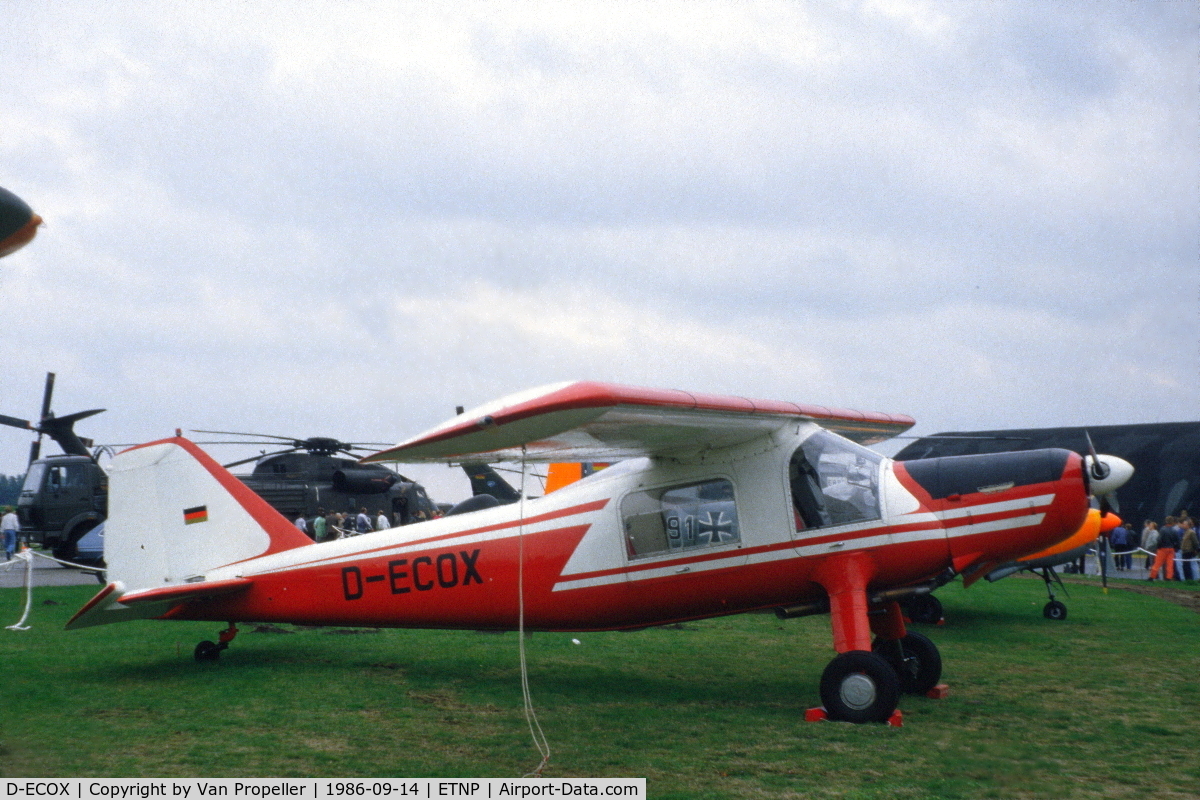 D-ECOX, Dornier Do-27Q-1 C/N 2018, Dornier Do 27Q-1 at Hopsten air base open day 1986