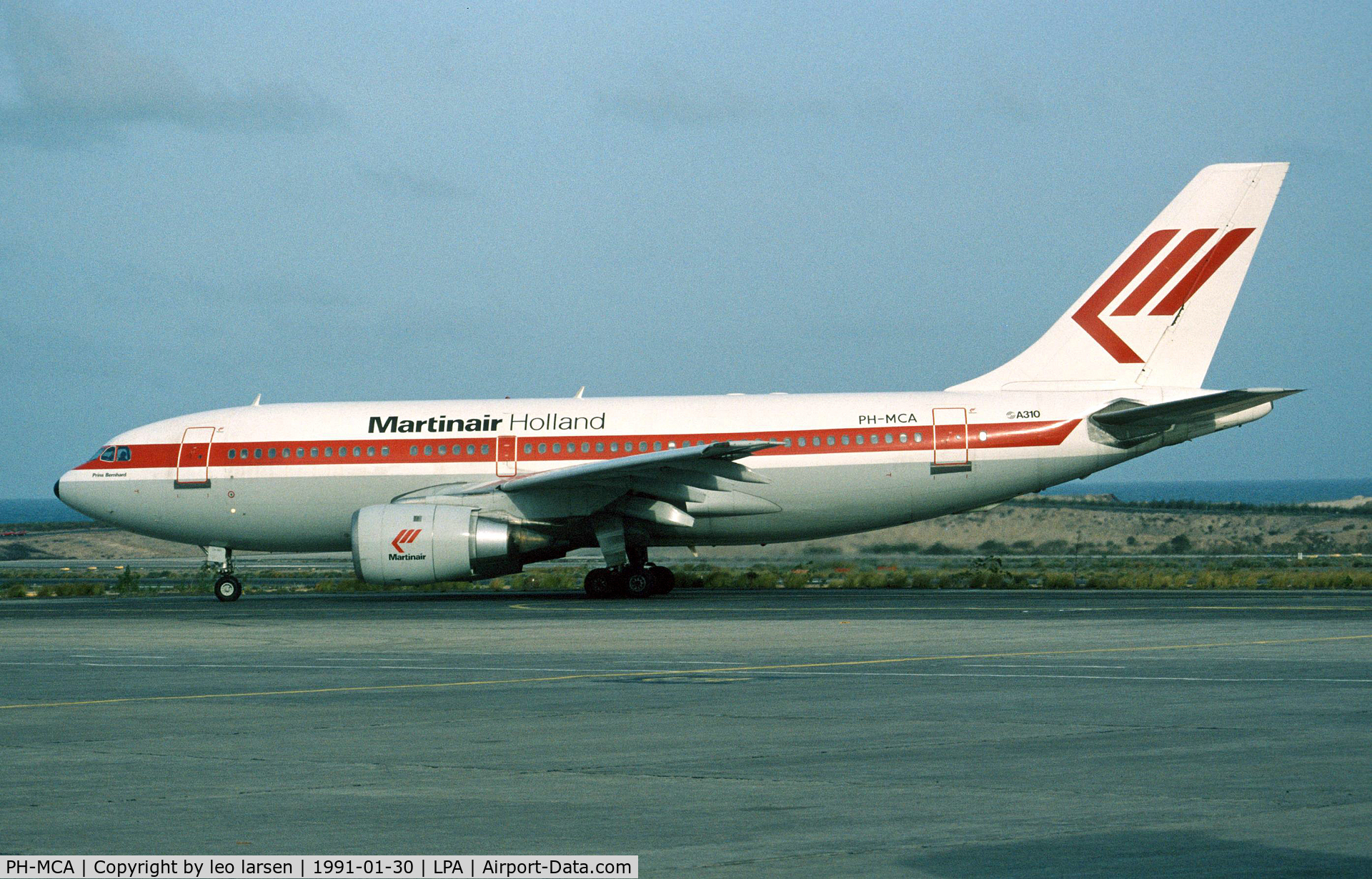 PH-MCA, 1984 Airbus A310-203 C/N 281, Las Palmas 30.1.1991