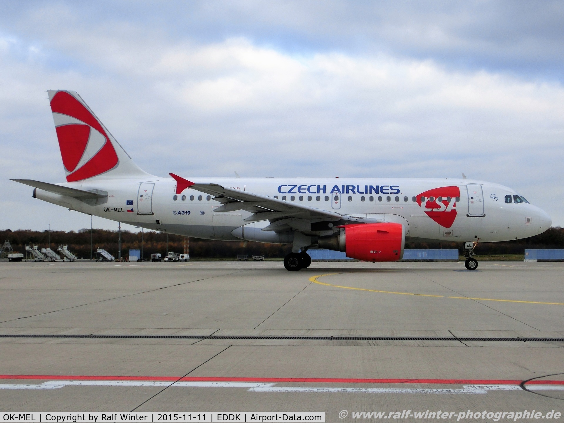 OK-MEL, 2007 Airbus A319-112 C/N 3094, Airbus A319-112 - OK CSA CSA Czech Airlines 'Vysocina' - 3094 - OK-MEL - 11.11.2015 - CGN