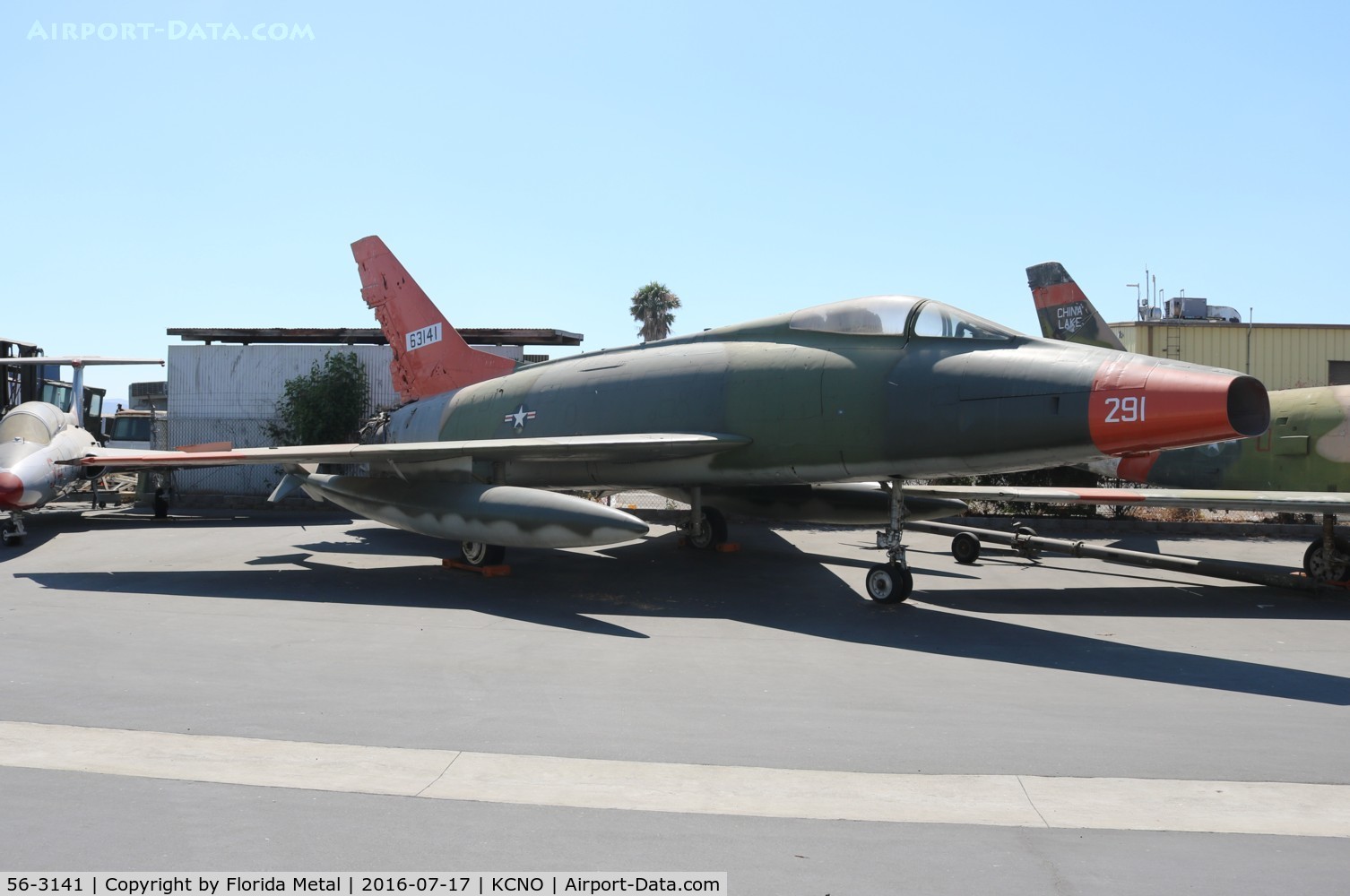 56-3141, 1956 North American F-100D Super Sabre C/N 235-239, F-100D