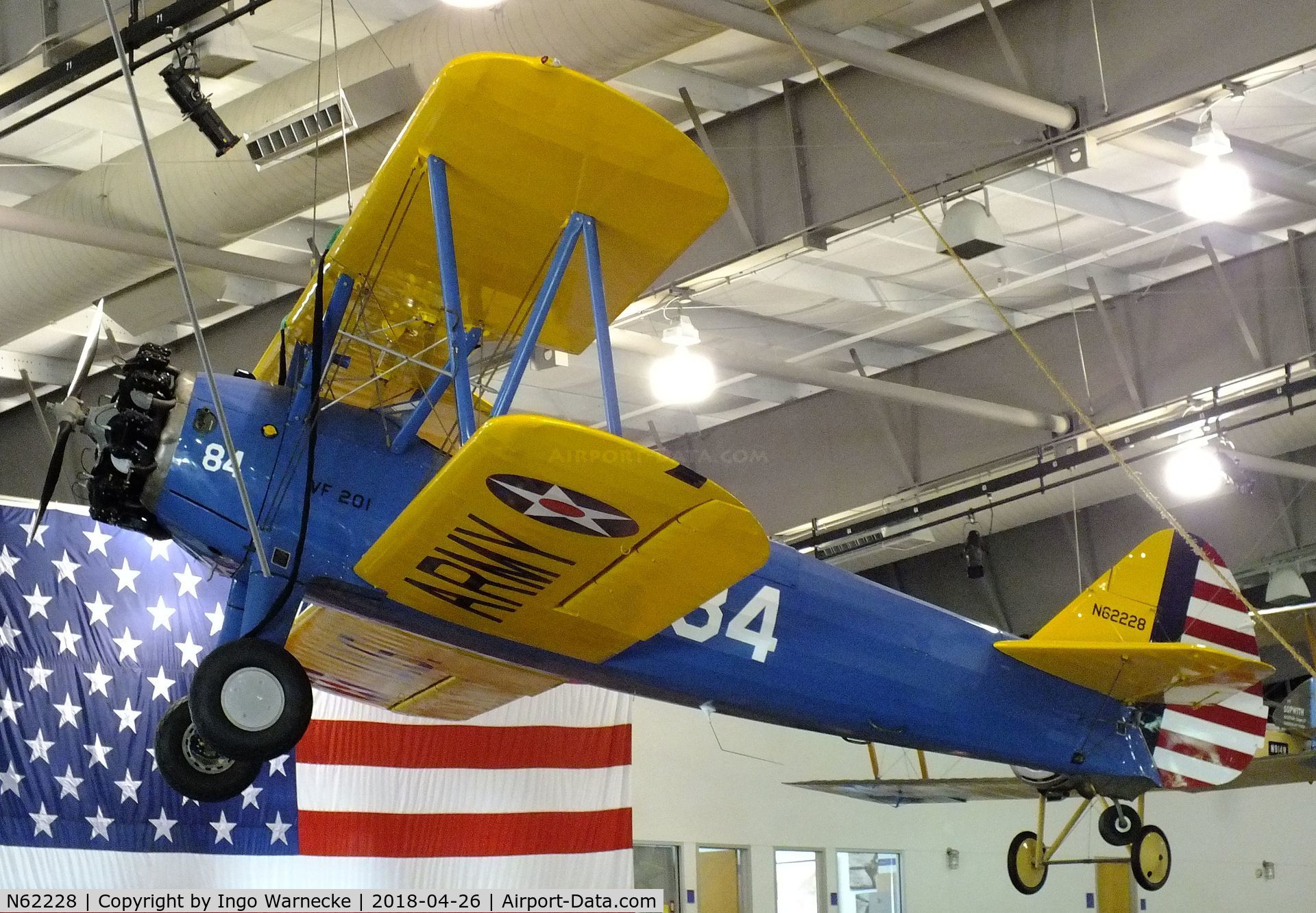 N62228, 1941 Boeing E75 C/N 75-2447, Boeing E75 (Stearman) at the Frontiers of Flight Museum, Dallas TX