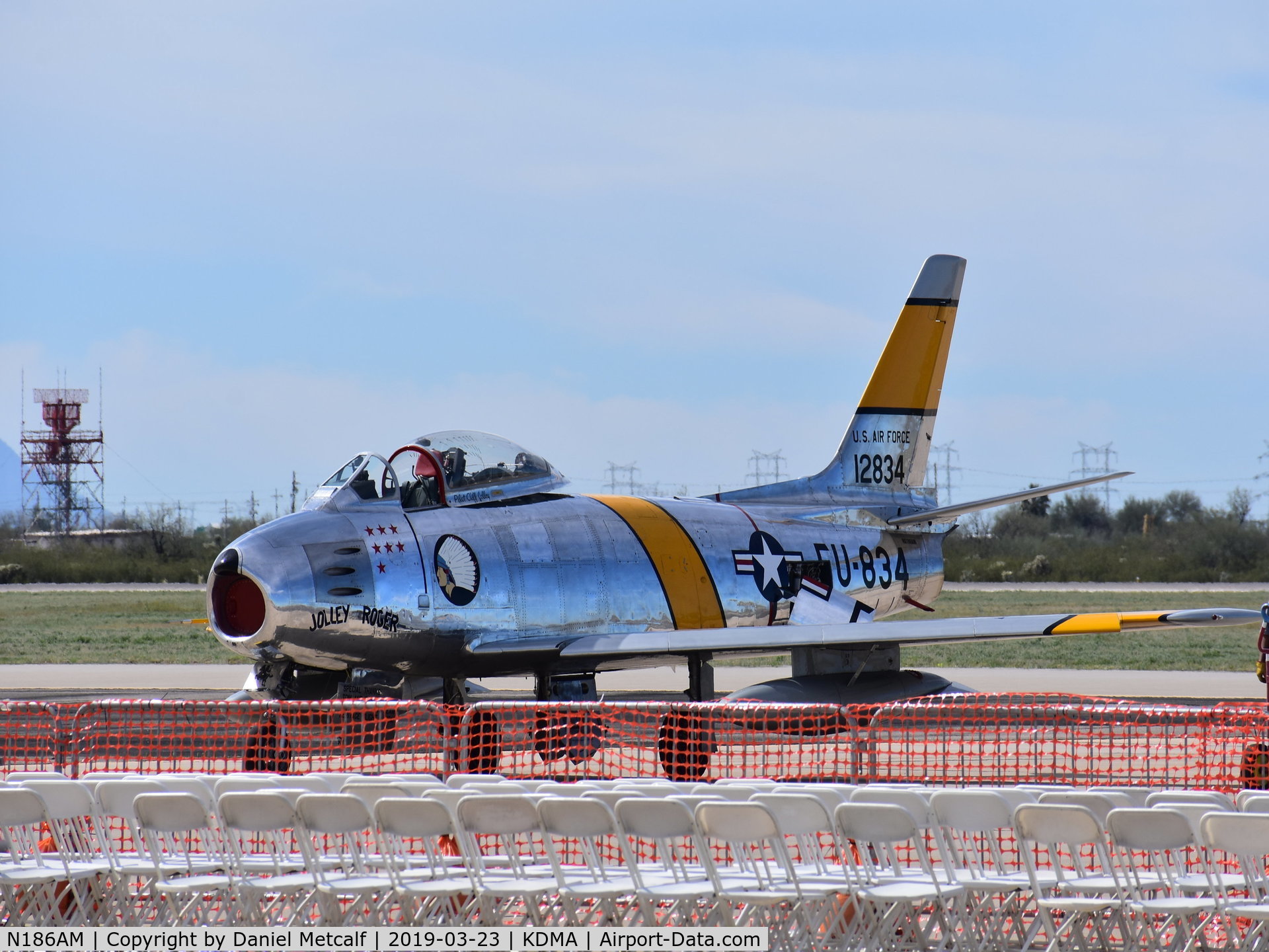 N186AM, 1952 North American F-86F Sabre C/N 191-708, Seen at the Thunder & Lightning Over Arizona Air Show