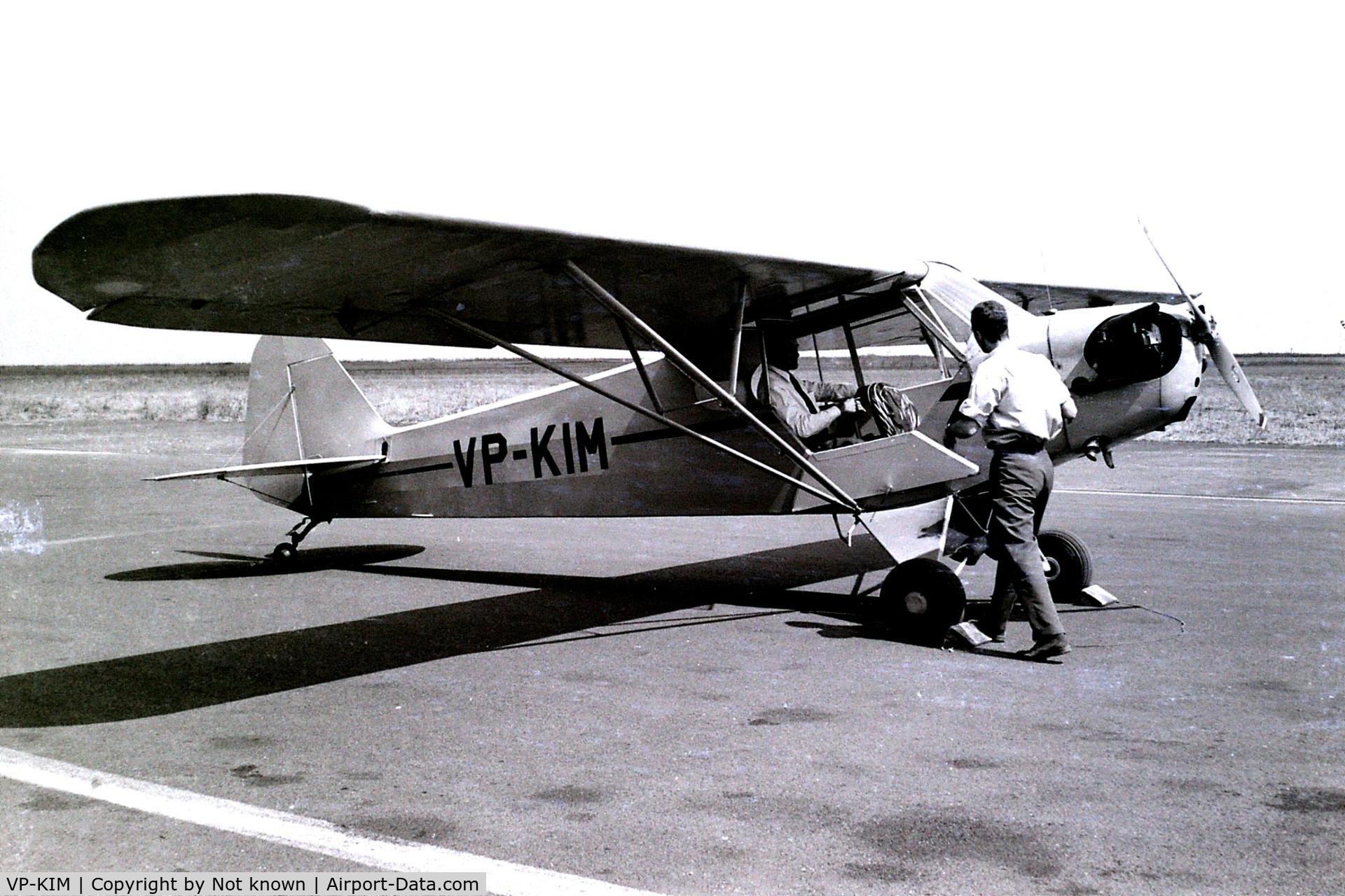 VP-KIM, 1948 Piper J3C-65 Cub Cub C/N 18658-650, Probably taken at Wilson Airport, Nairobi.