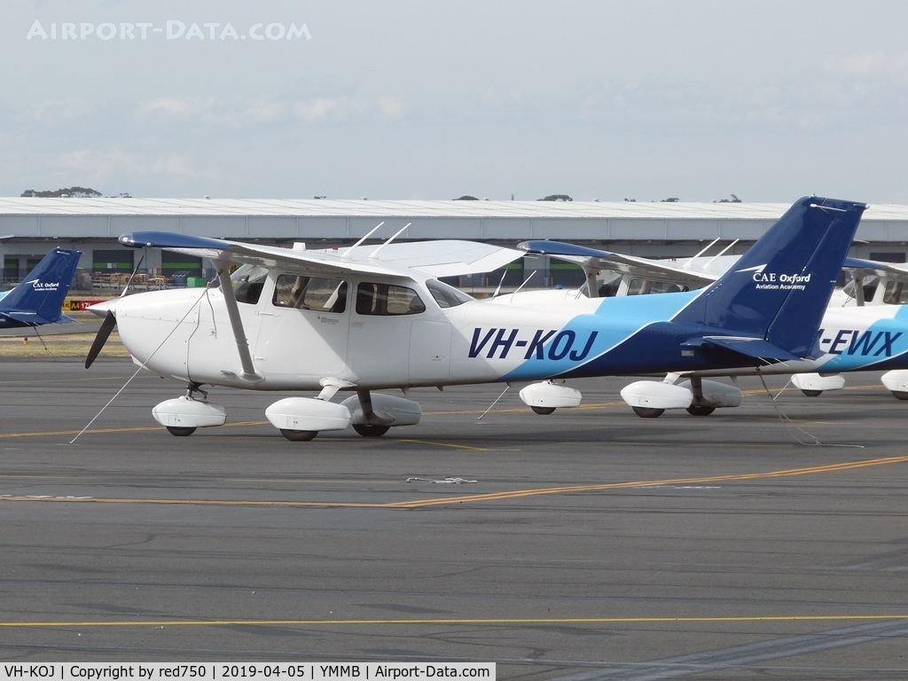 VH-KOJ, 2018 Cessna 172S C/N 172S12147, Cessna 172S VH-KOJ at Moorabbin Apr 5,2019.