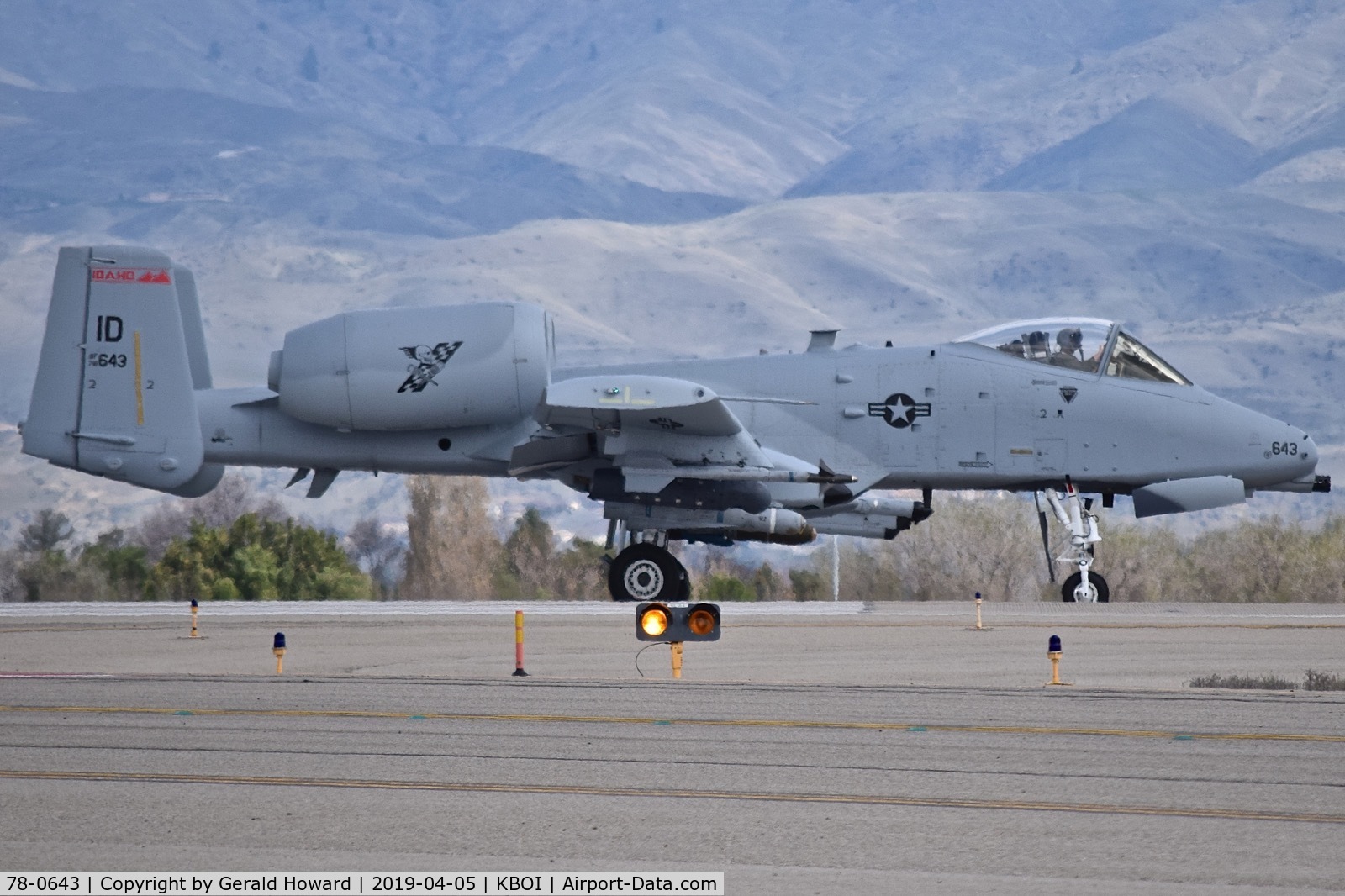 78-0643, 1978 Fairchild Republic A-10C Thunderbolt II C/N A10-0263, Starting take off run. 190th Fighter Sq., 124th Fighter Wing, Idaho ANG.