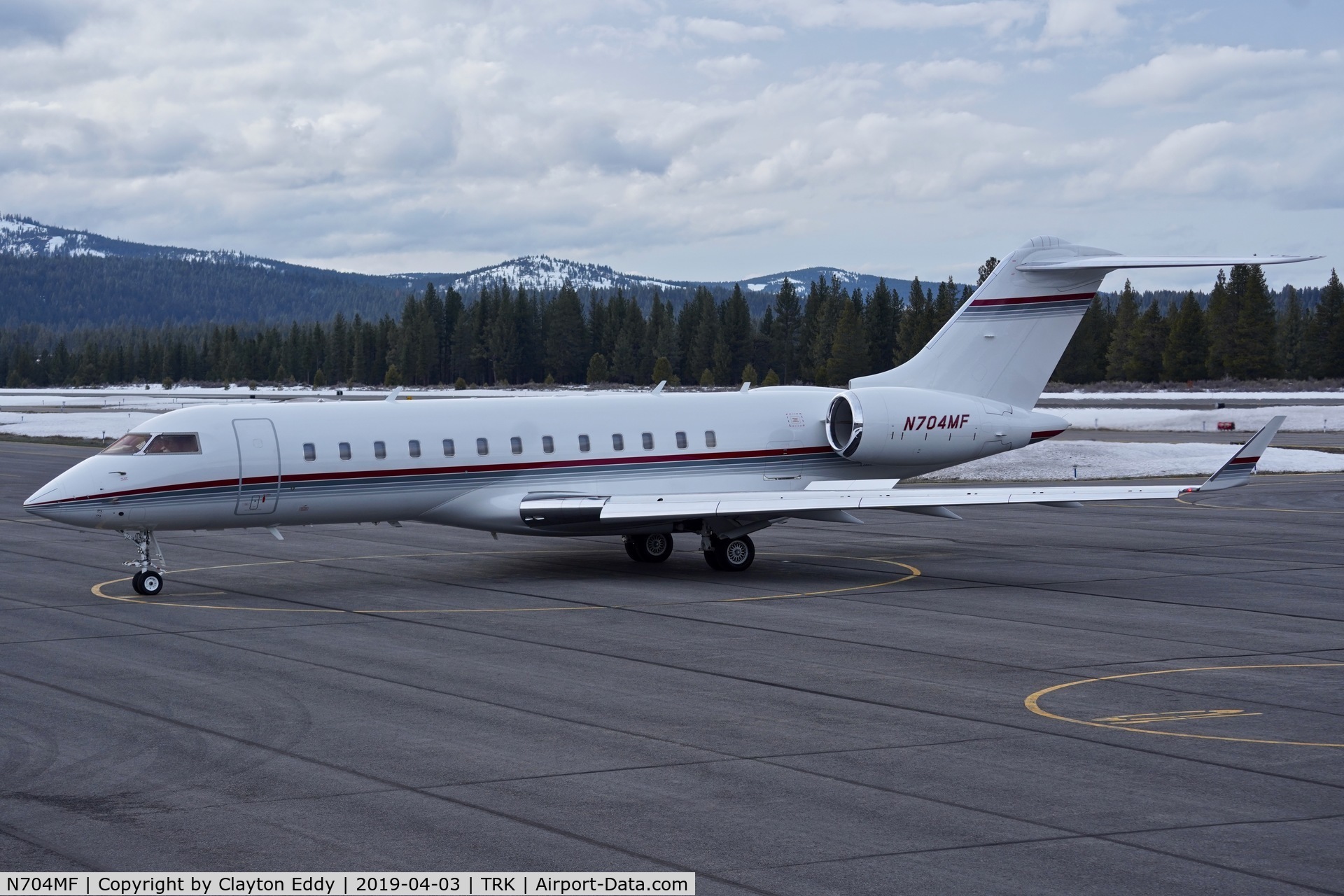 N704MF, 1999 Bombardier BD-700-1A10 Global Express C/N 9065, Truckee Airport California 2019.