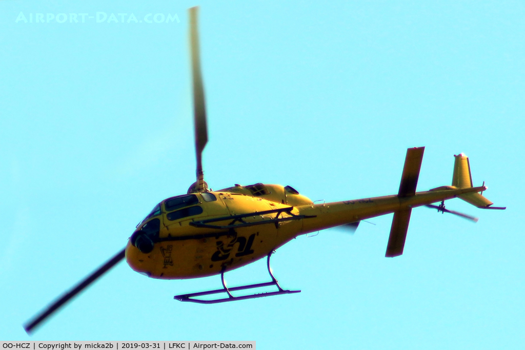 OO-HCZ, 2007 Eurocopter AS-355N Ecureuil 2 C/N 9611, In flight near Feliceto