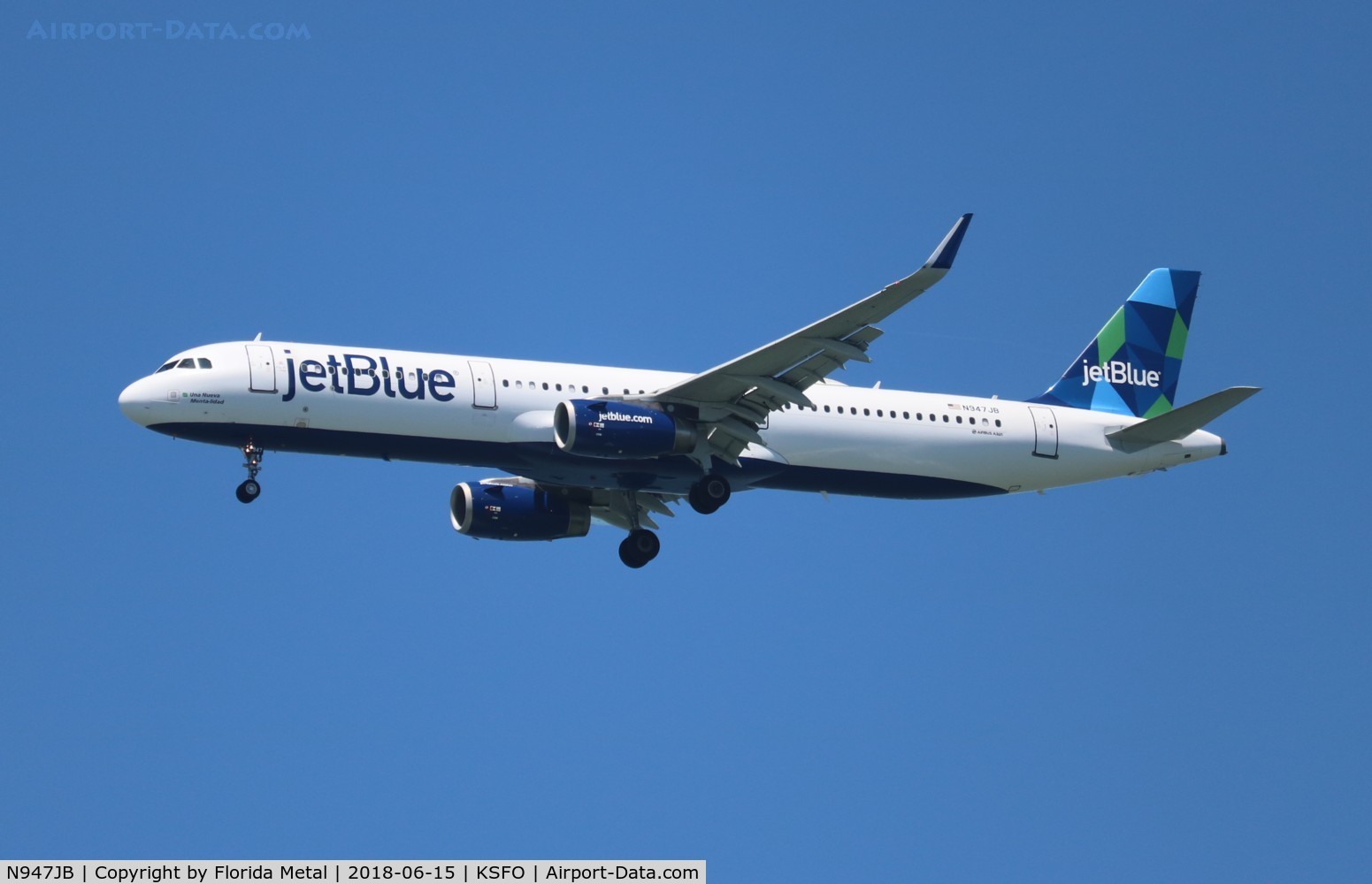 N947JB, 2015 Airbus A321-231 C/N 6448, Jet Blue