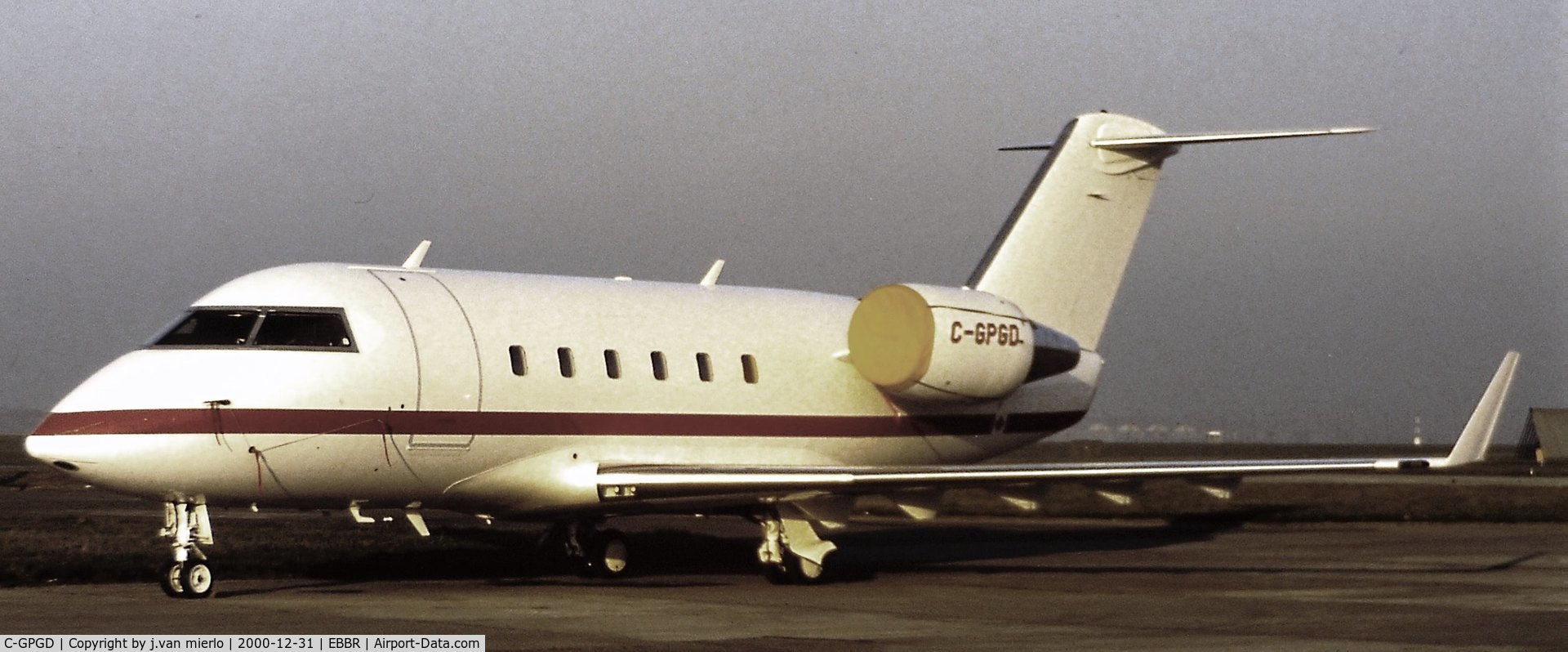 C-GPGD, 1985 Canadair Challenger 601 (CL-600-2A12) C/N 3039, Brussels, Belgium '80s