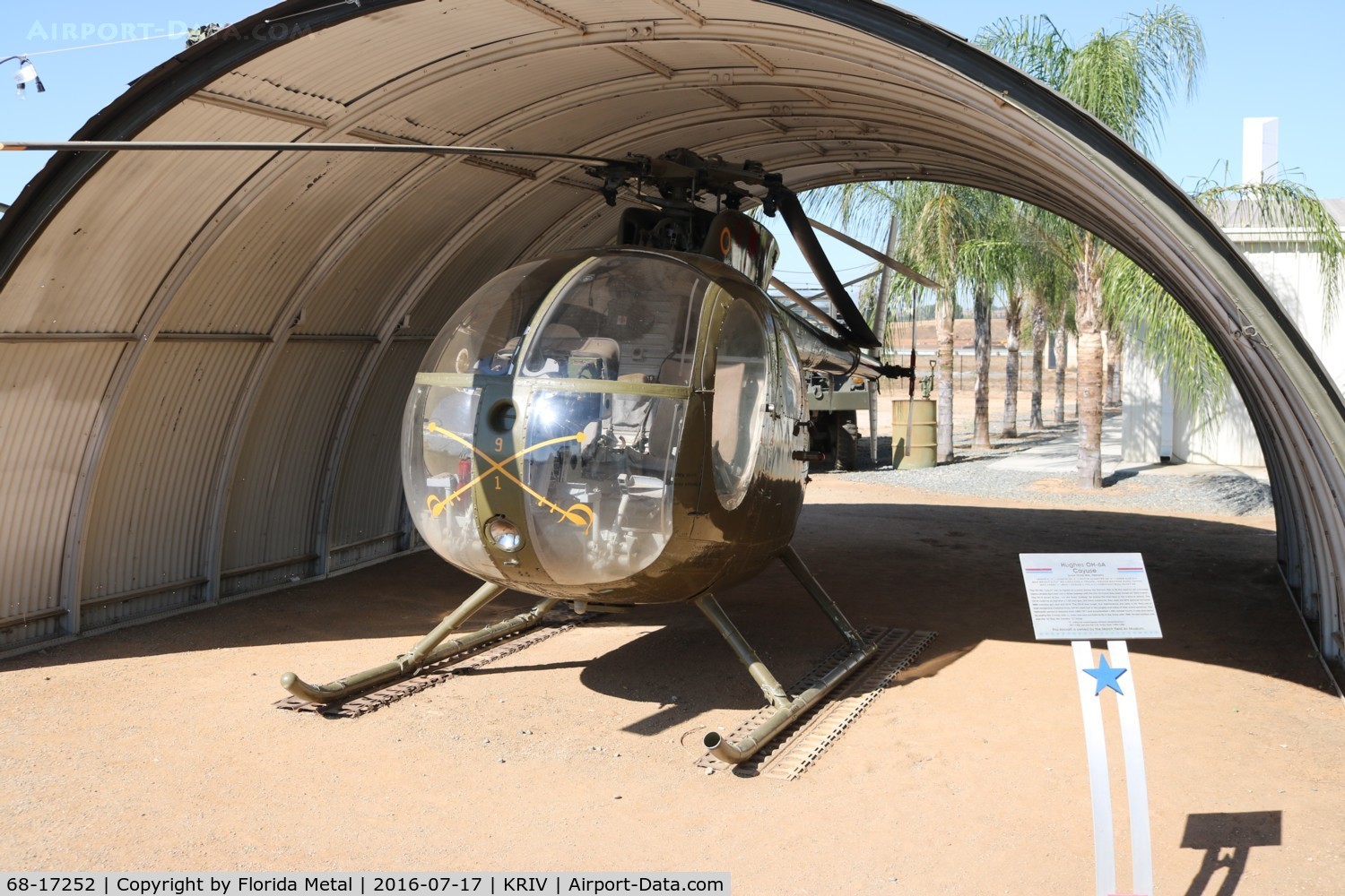 68-17252, 1968 Hughes OH-6A Cayuse C/N 1212, OH-6A
