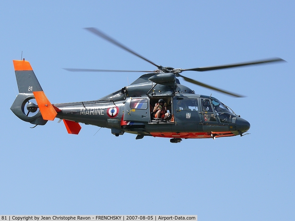 81, Aerospatiale AS-365N Dauphin C/N 6081, Eurocopter AS-365N-2 Dauphin 2 France - Navy