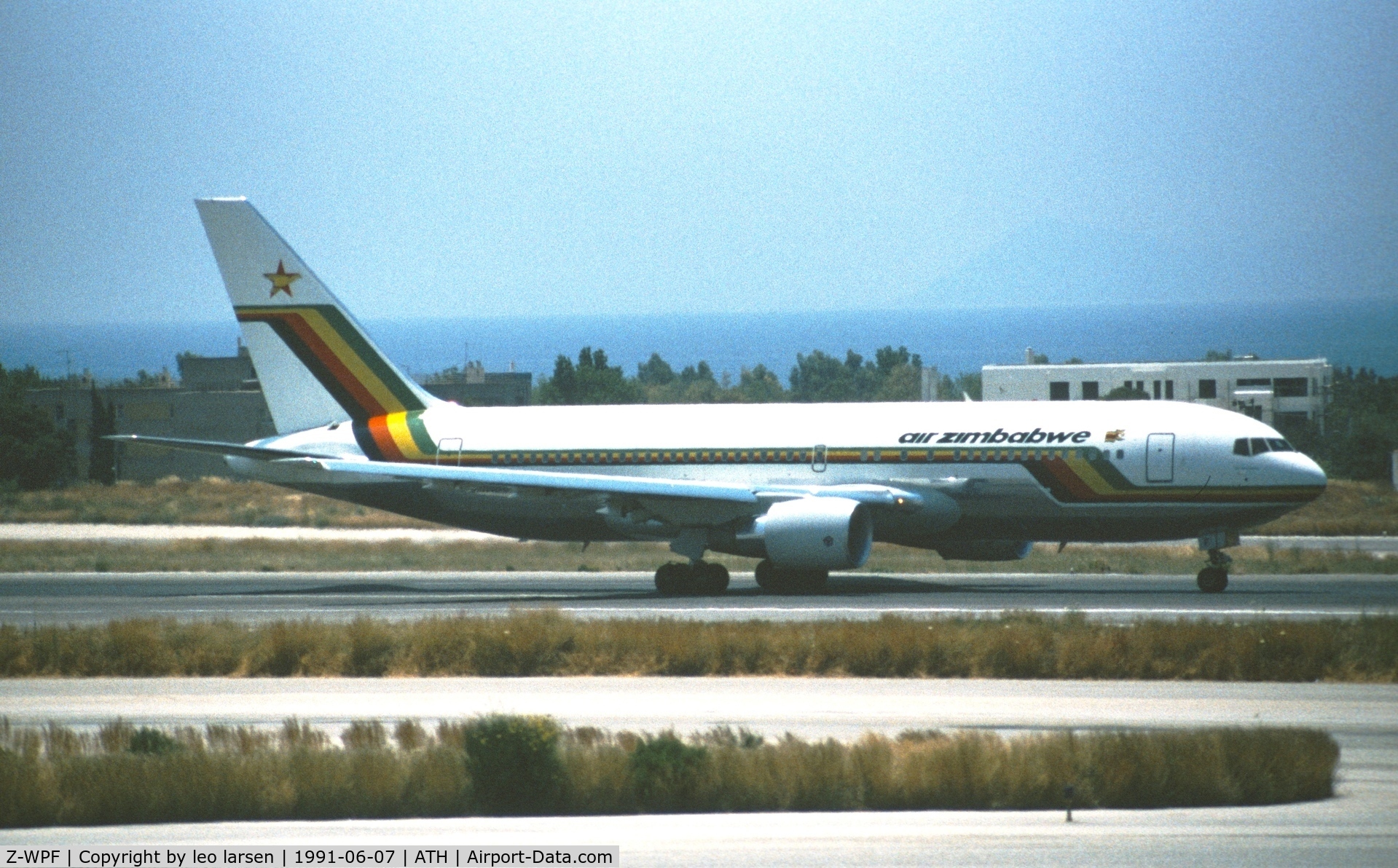 Z-WPF, 1990 Boeing 767-2N0ER C/N 24867, Athens 14.6.1991