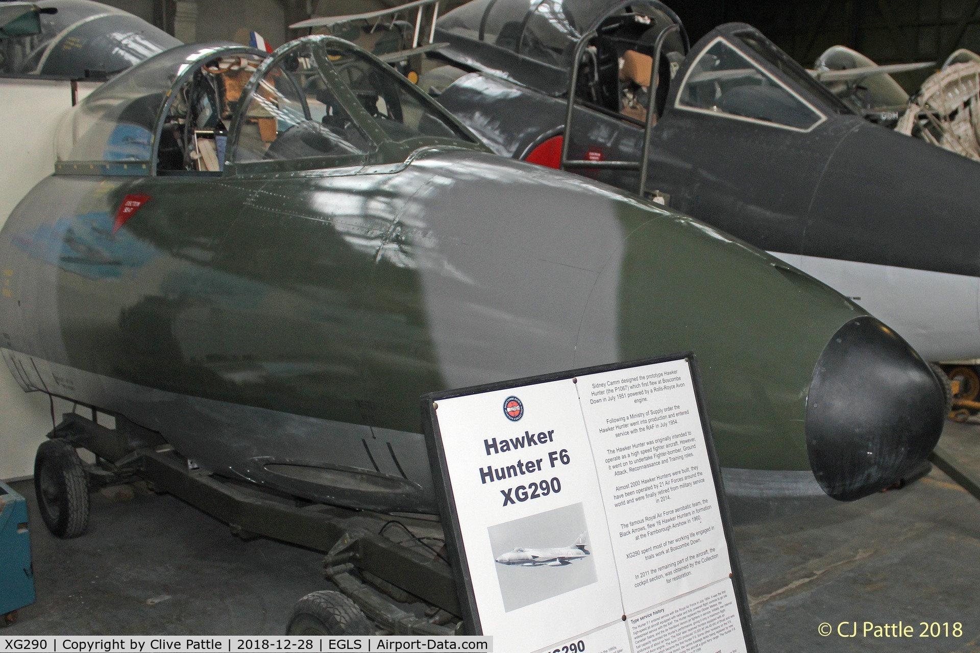 XG290, 1956 Hawker Hunter F.6 C/N 41H/680077, Cockpit - Preserved at the Boscombe Down Aviation Collection (BDAC) at Old Sarum Airfield , EGLS. On loan from the Tony Dyer's Air Defence Collection. Ex 8711M.